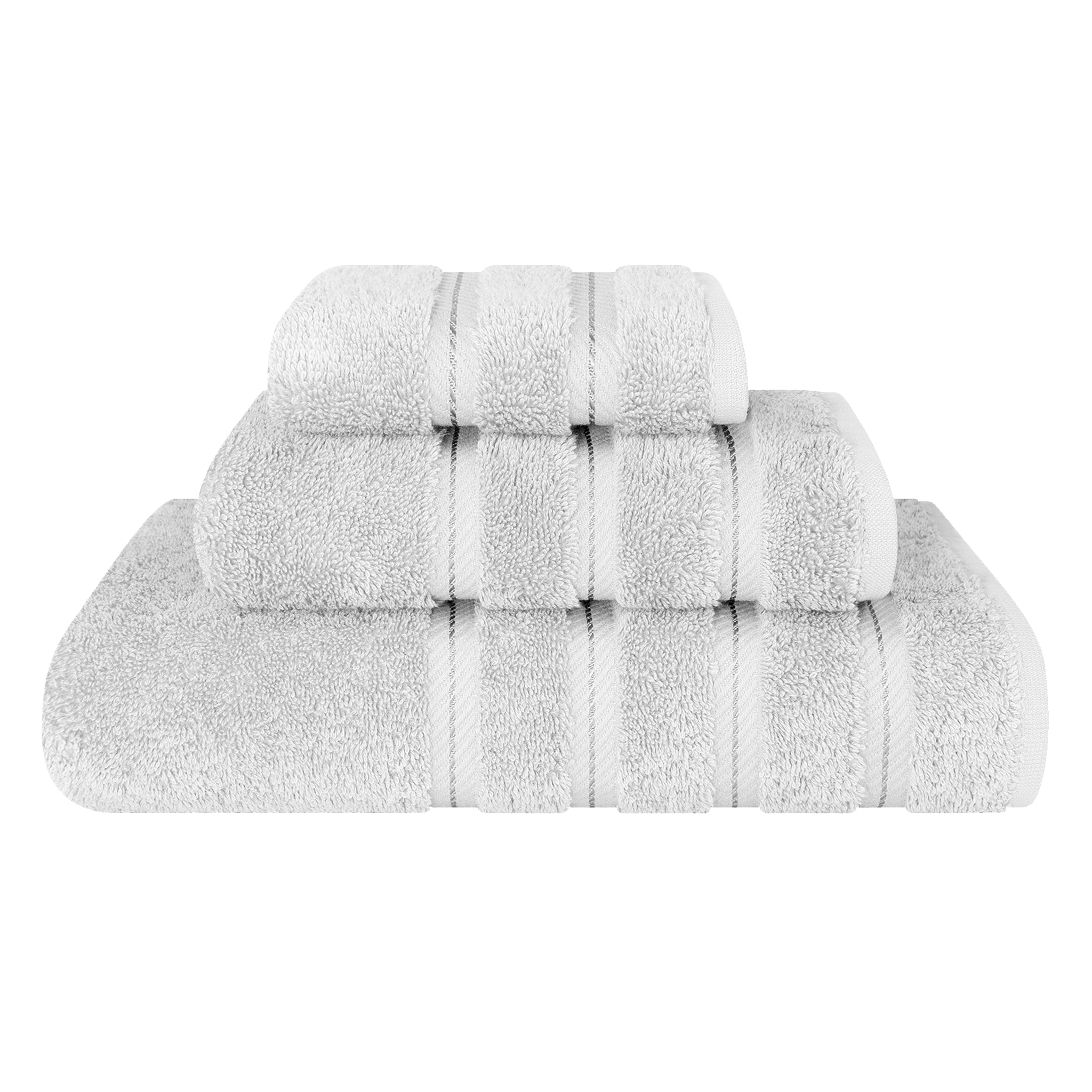 American Soft Linen 3 Piece Luxury Hotel Towel Set 20 set case pack silver-gray-1