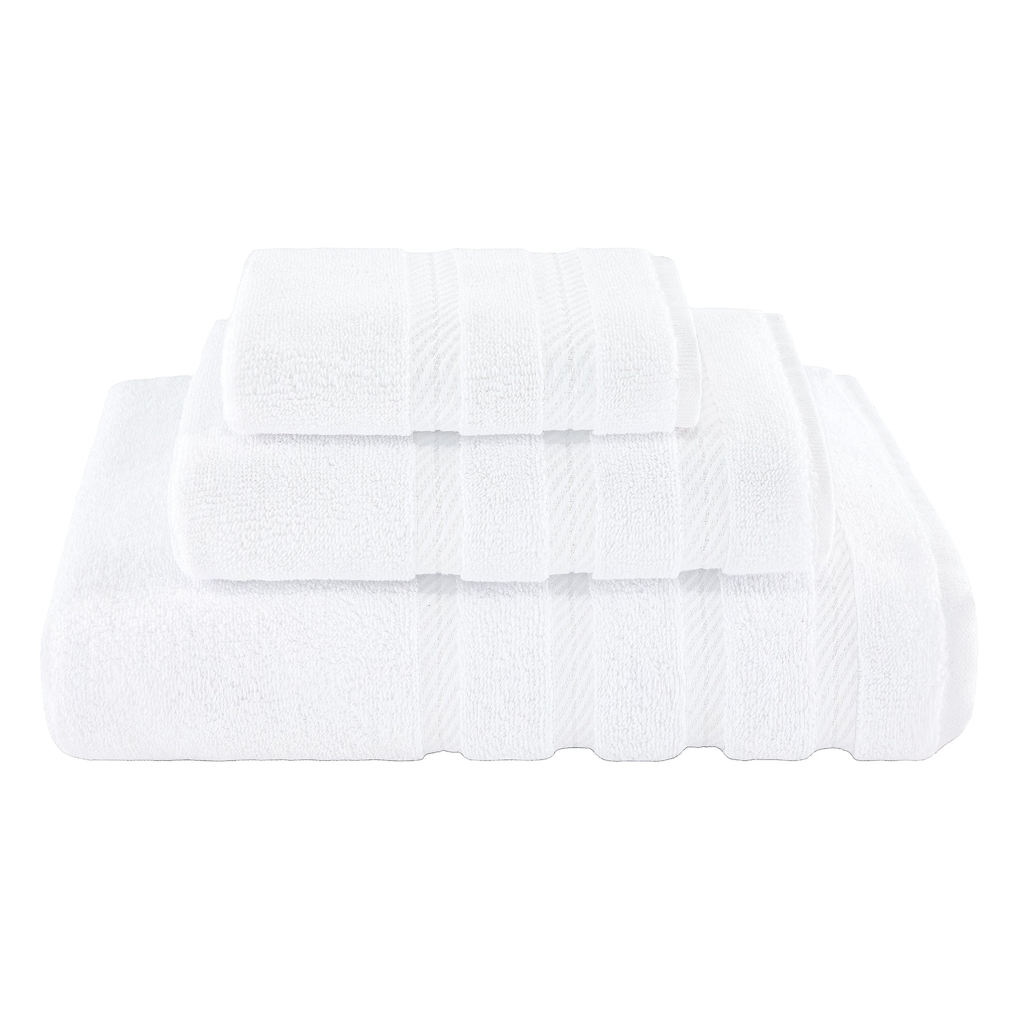 American Soft Linen 3 Piece Luxury Hotel Towel Set 20 set case pack white-1