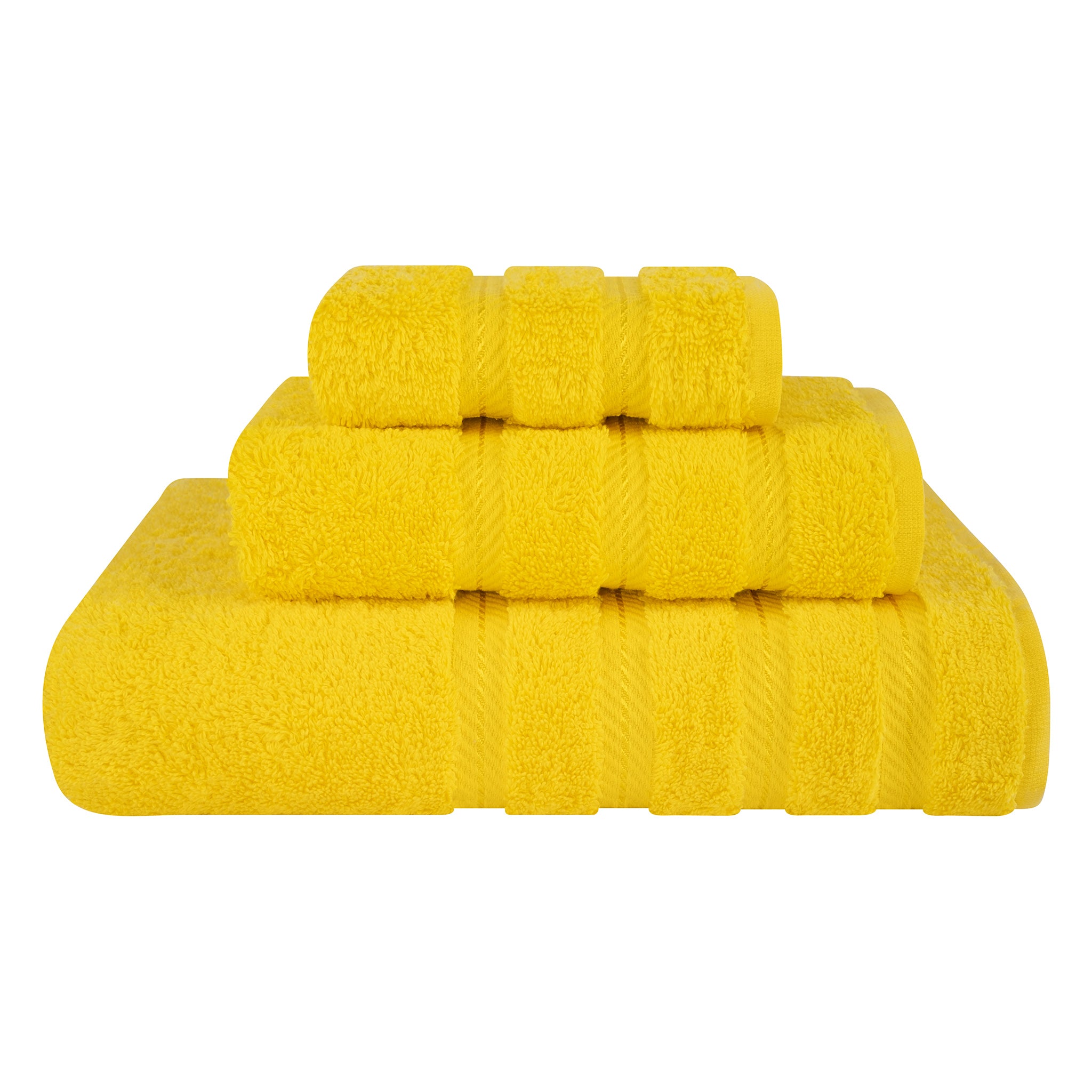 American Soft Linen 3 Piece Luxury Hotel Towel Set 20 set case pack yellow-1