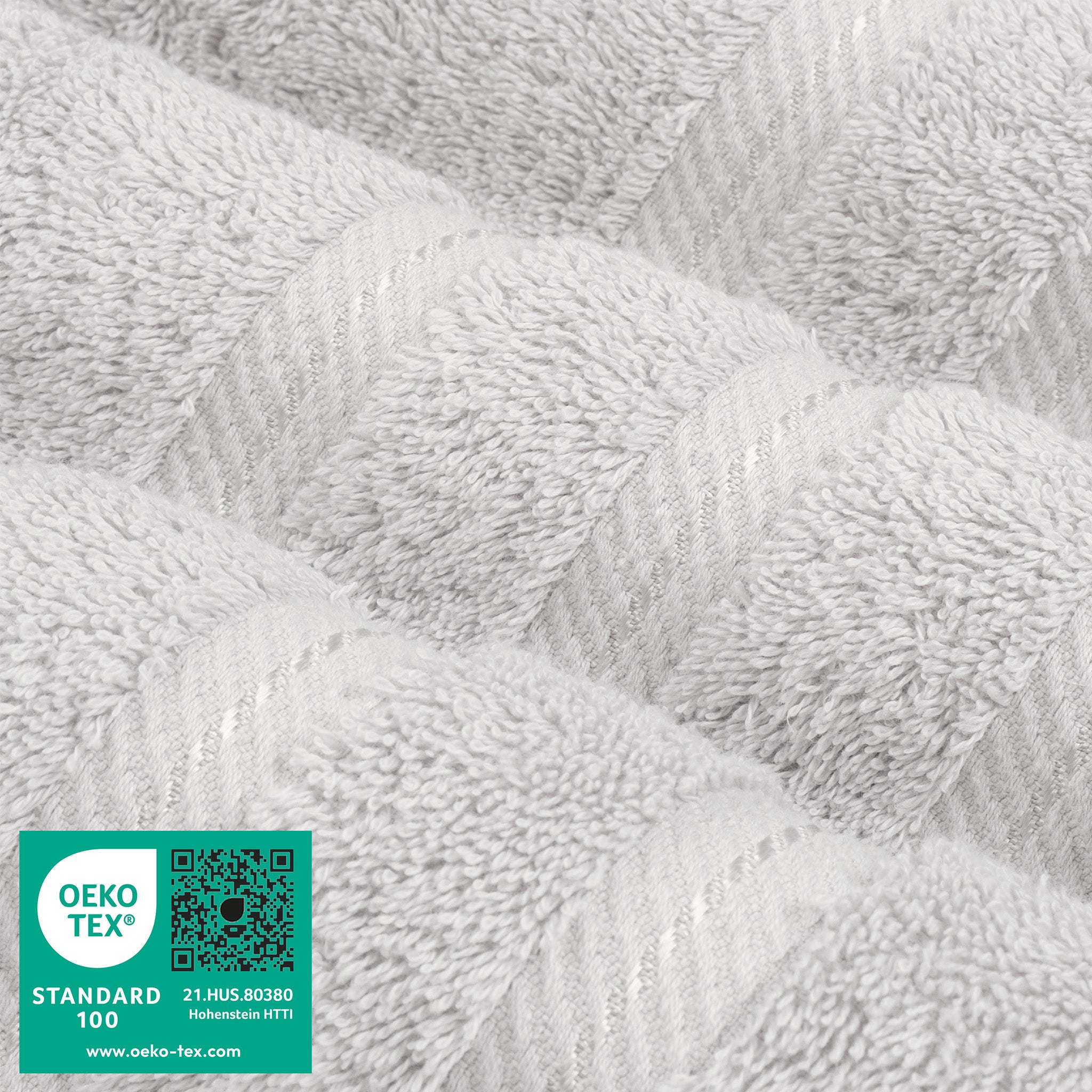 American Soft Linen - 3 Piece Turkish Cotton Towel Set -silver-gray-3
