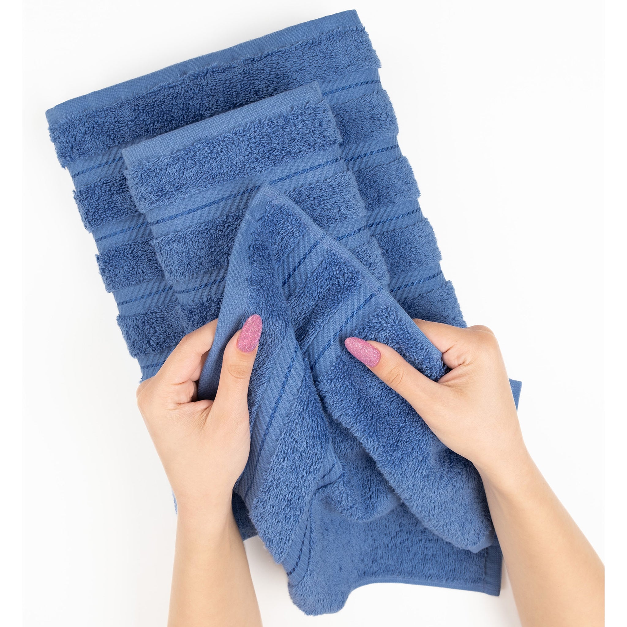 American Soft Linen 100% Turkish Cotton 4 Pack Bath Towel Set electric-blue-5