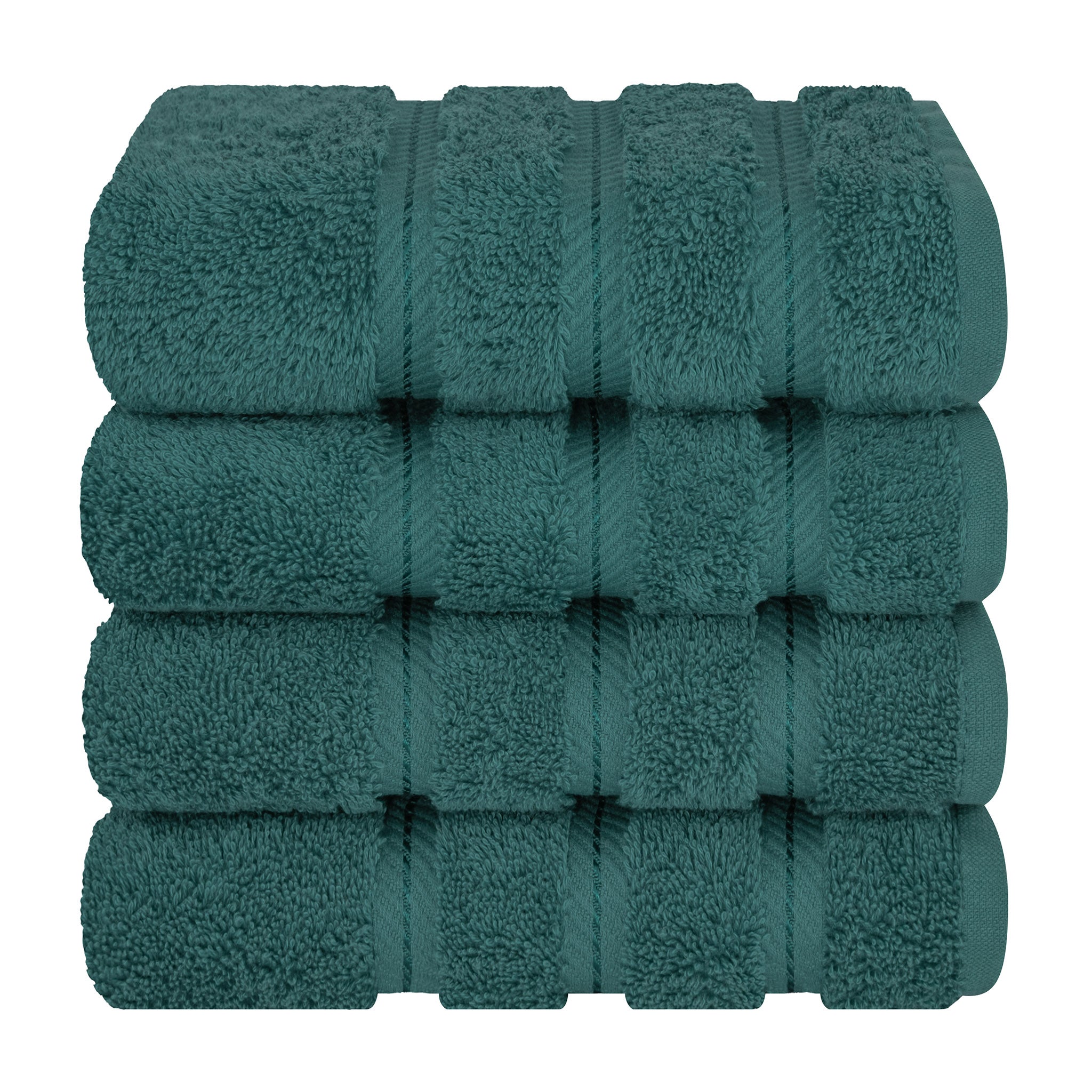 American Soft Linen 100% Turkish Cotton 4 Pack Hand Towel Set  colonial-blue-7