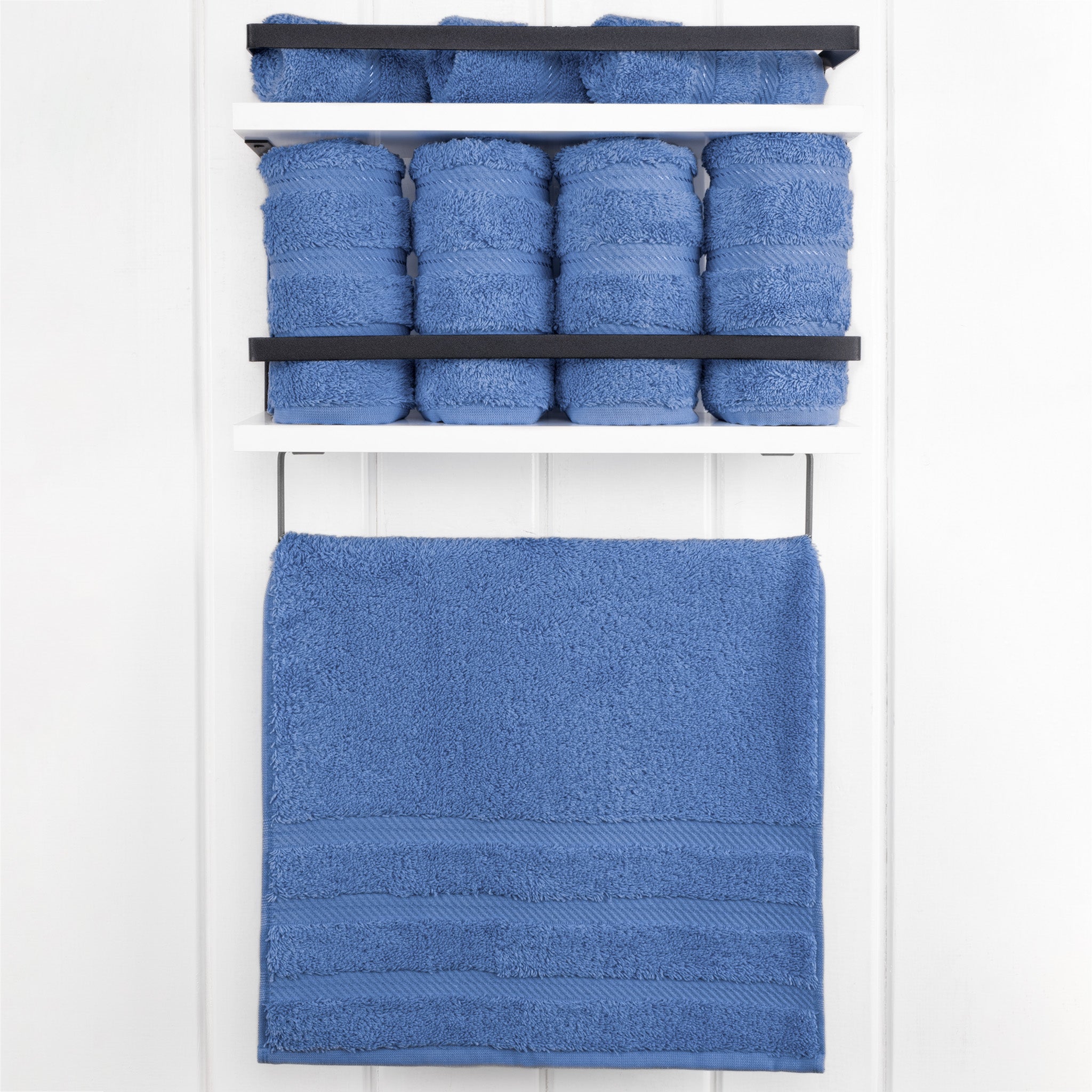 American Soft Linen 100% Turkish Cotton 4 Pack Hand Towel Set electric-blue-2