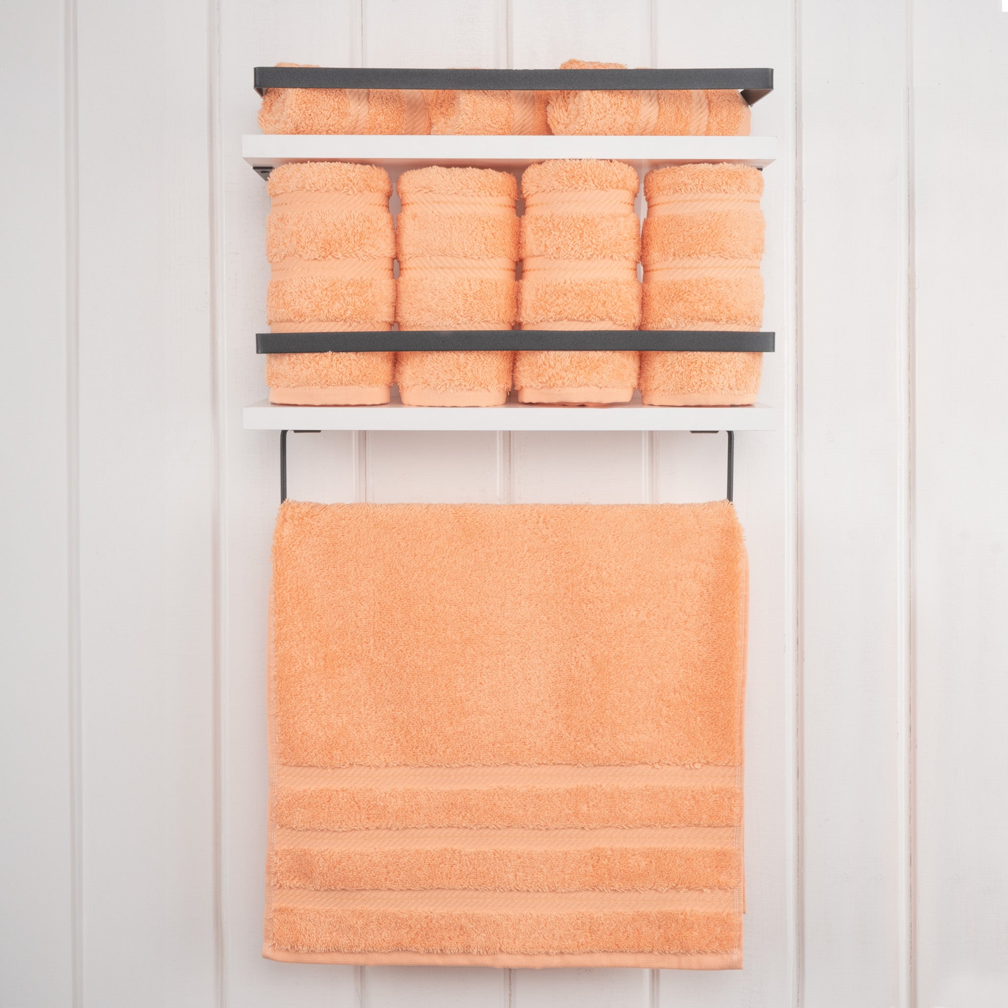  American Soft Linen 100% Turkish Cotton 4 Pack Hand Towel Set  malibu-peach-2