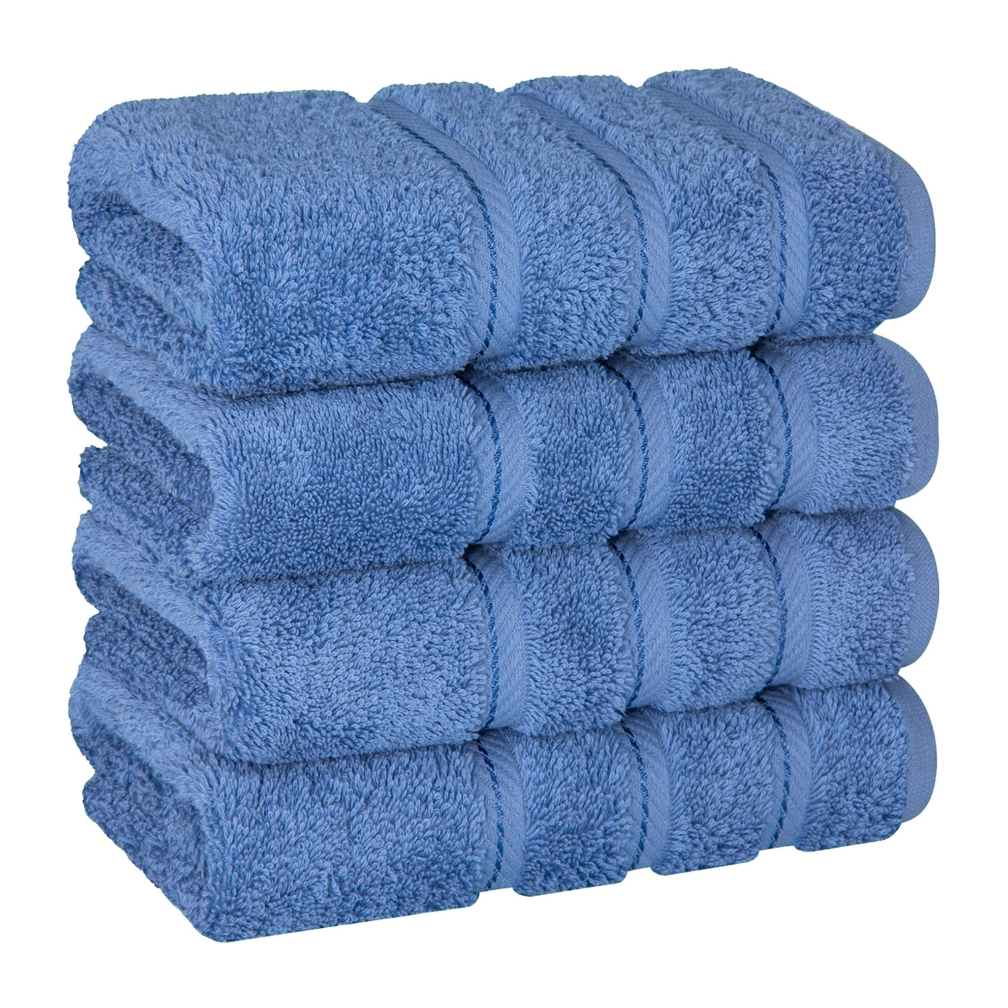 American Soft Linen 100% Turkish Cotton 4 Pack Hand Towel Set Wholesale electric-blue-1