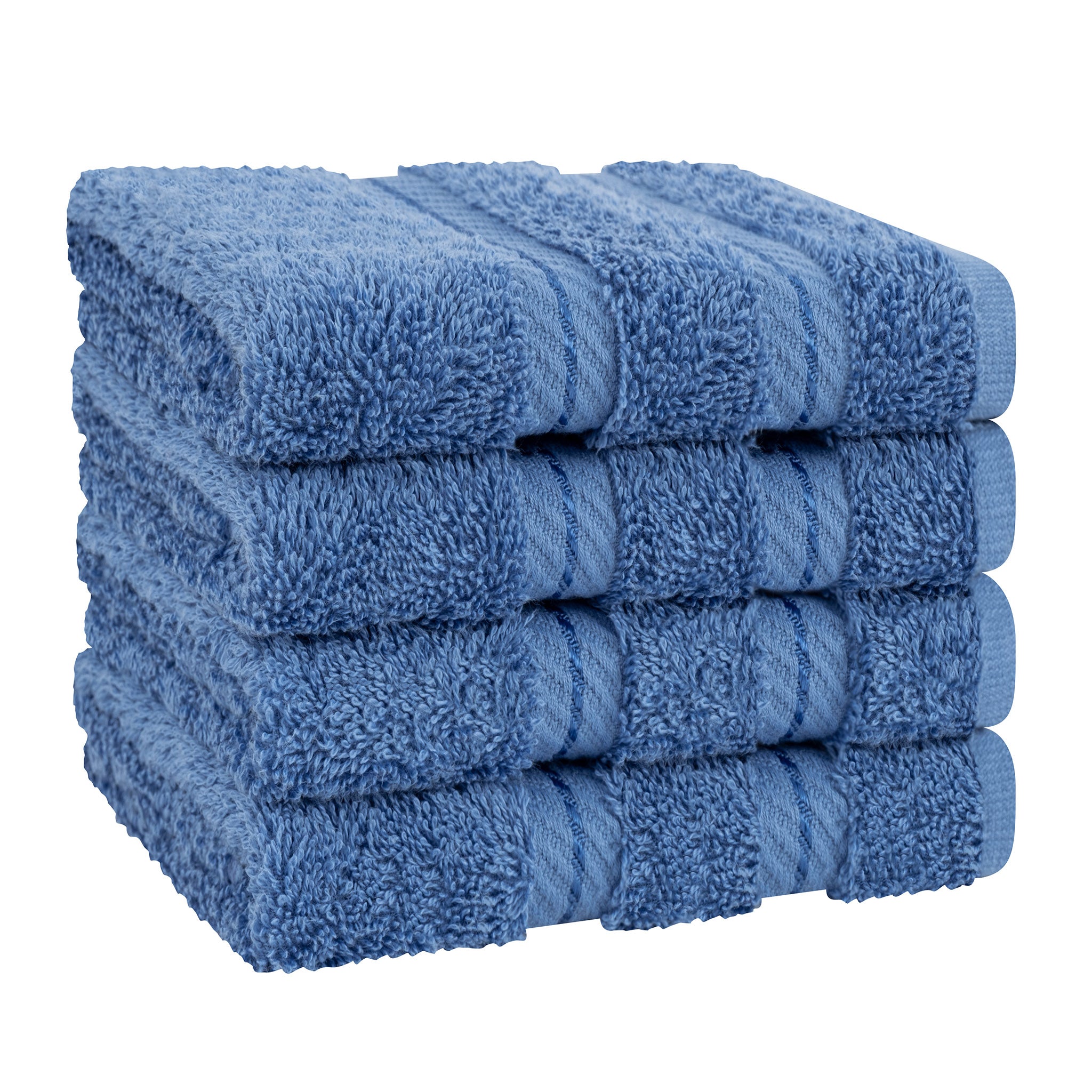  American Soft Linen 100% Turkish Cotton 4 Piece Washcloth Set - Wholesale - electric-blue-6