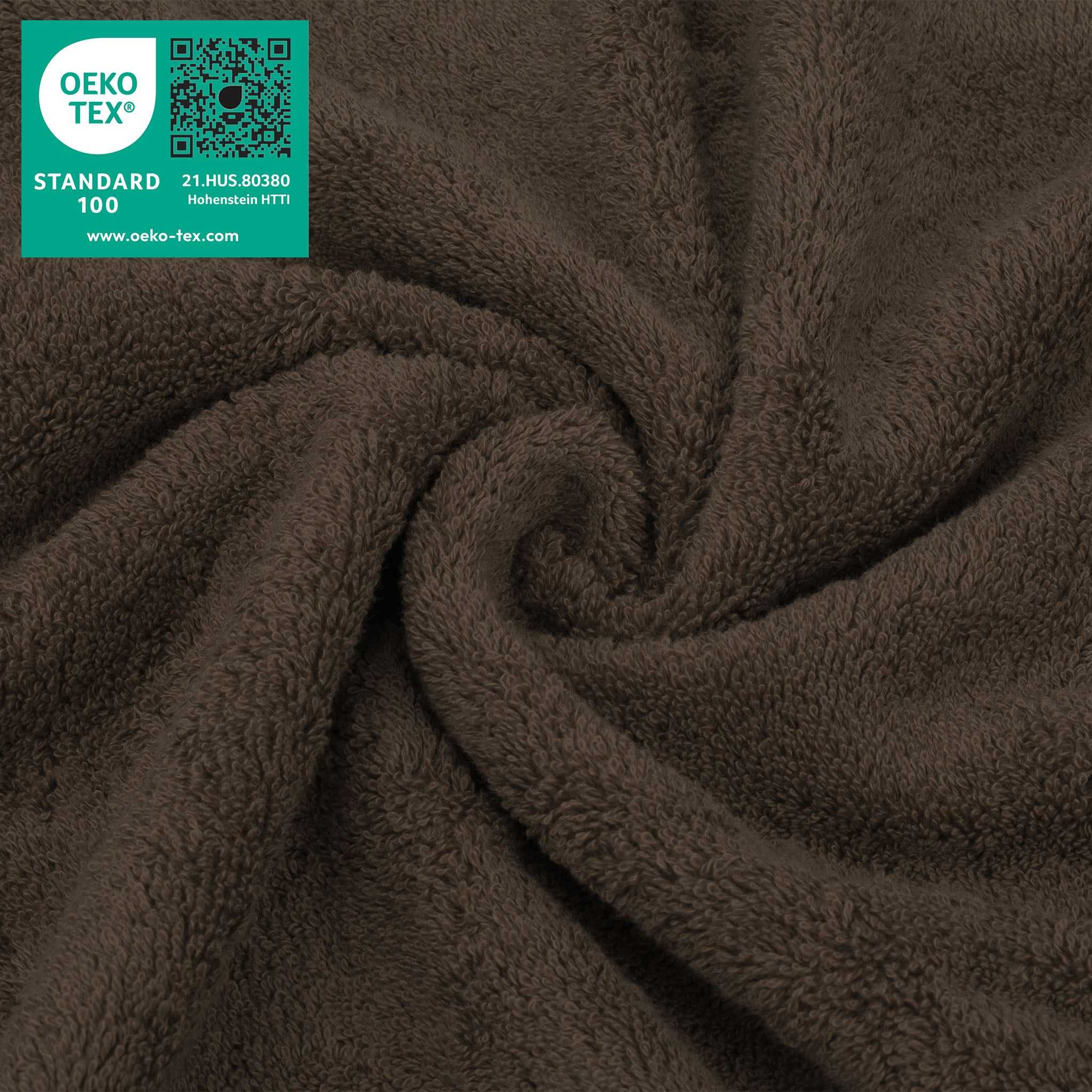 American Soft Linen 100% Turkish Cotton 4 Piece Washcloth Set chocolate-brown-3