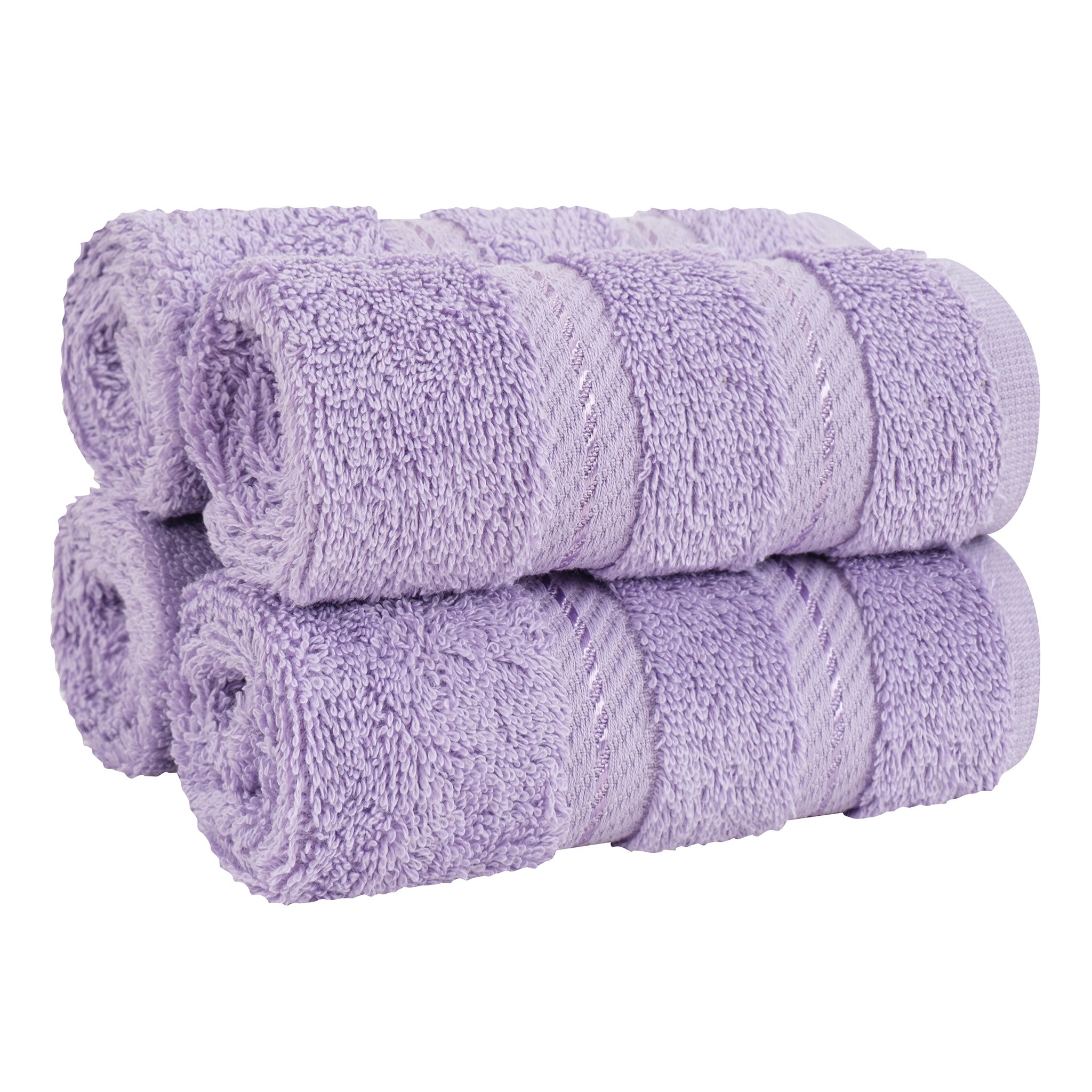 American Soft Linen 100% Turkish Cotton 4 Piece Washcloth Set lilac-1