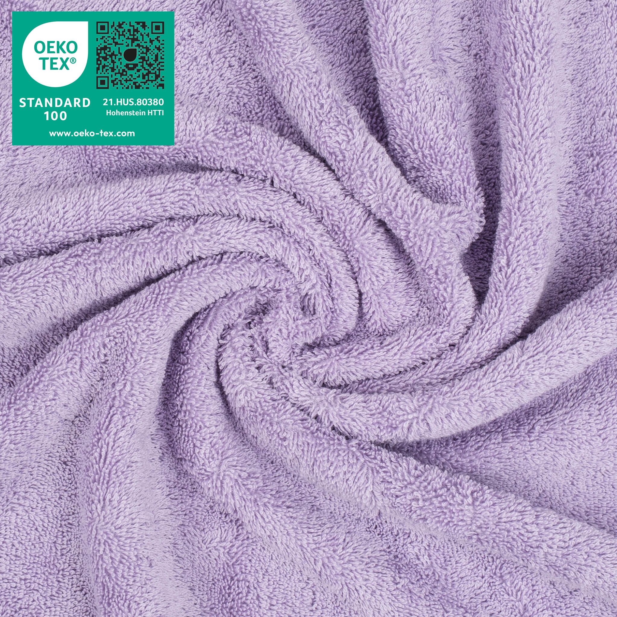 American Soft Linen 100% Turkish Cotton 4 Piece Washcloth Set lilac-3