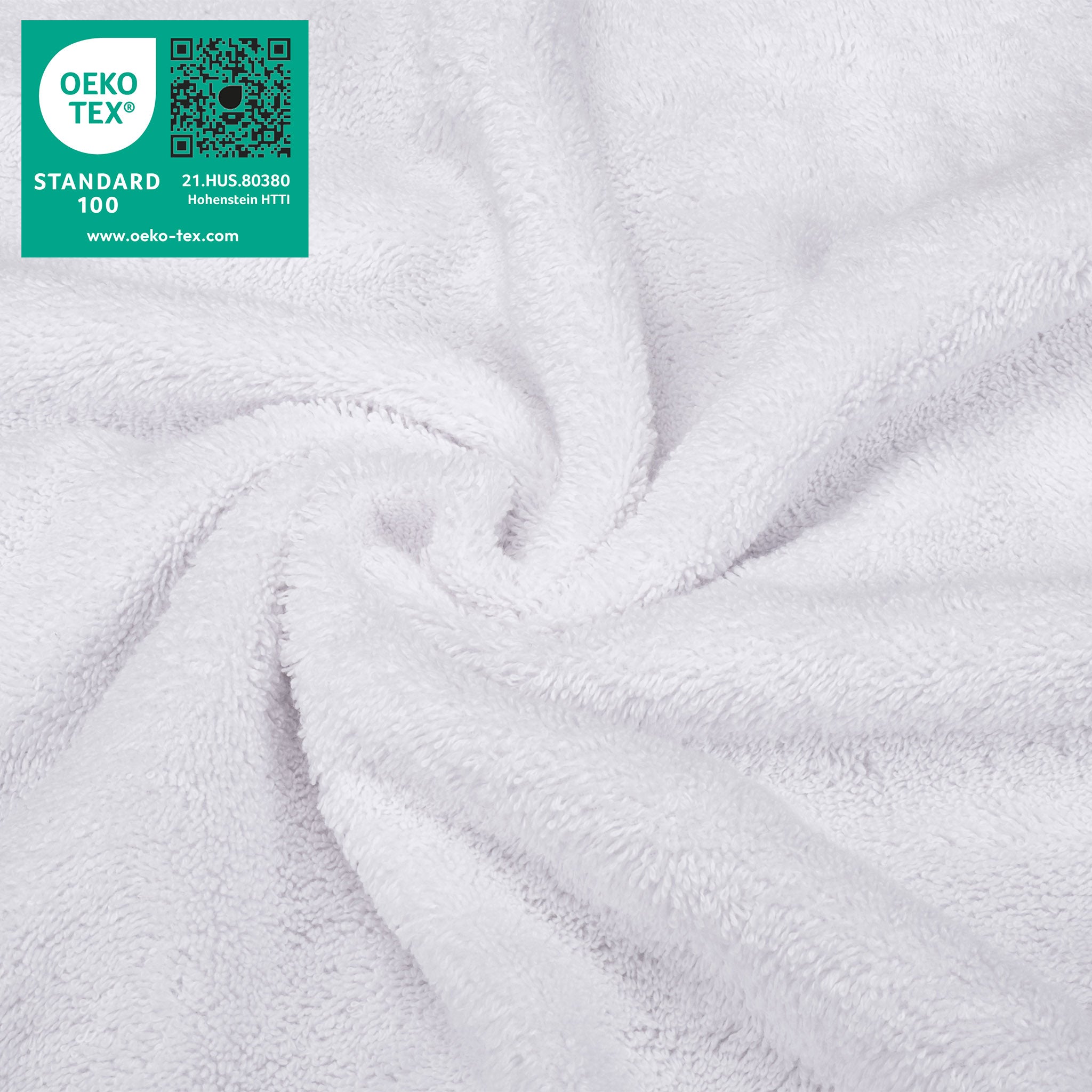 American Soft Linen 100% Turkish Cotton 4 Piece Washcloth Set white-3