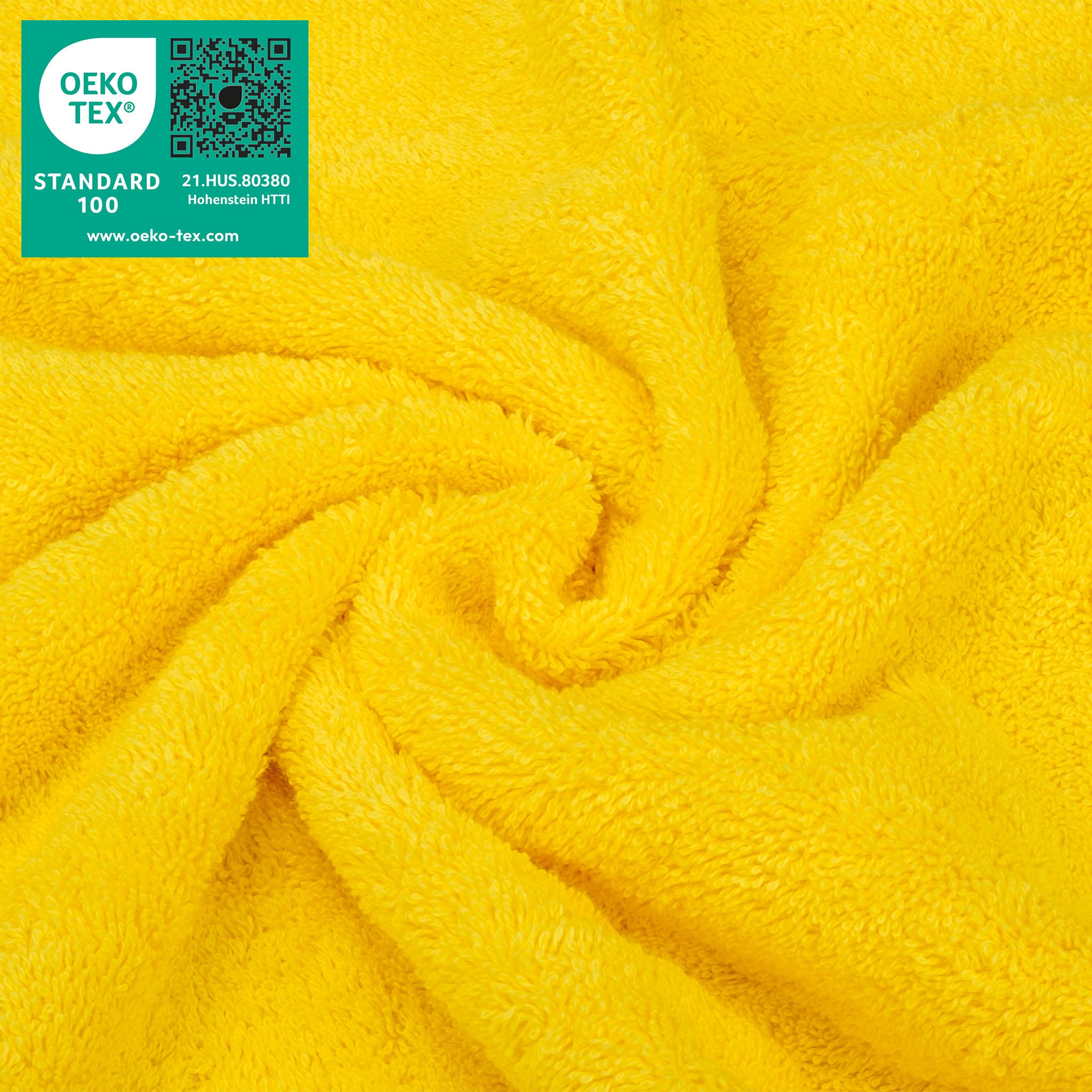 American Soft Linen 100% Turkish Cotton 4 Piece Washcloth Set malibu-yellow-3