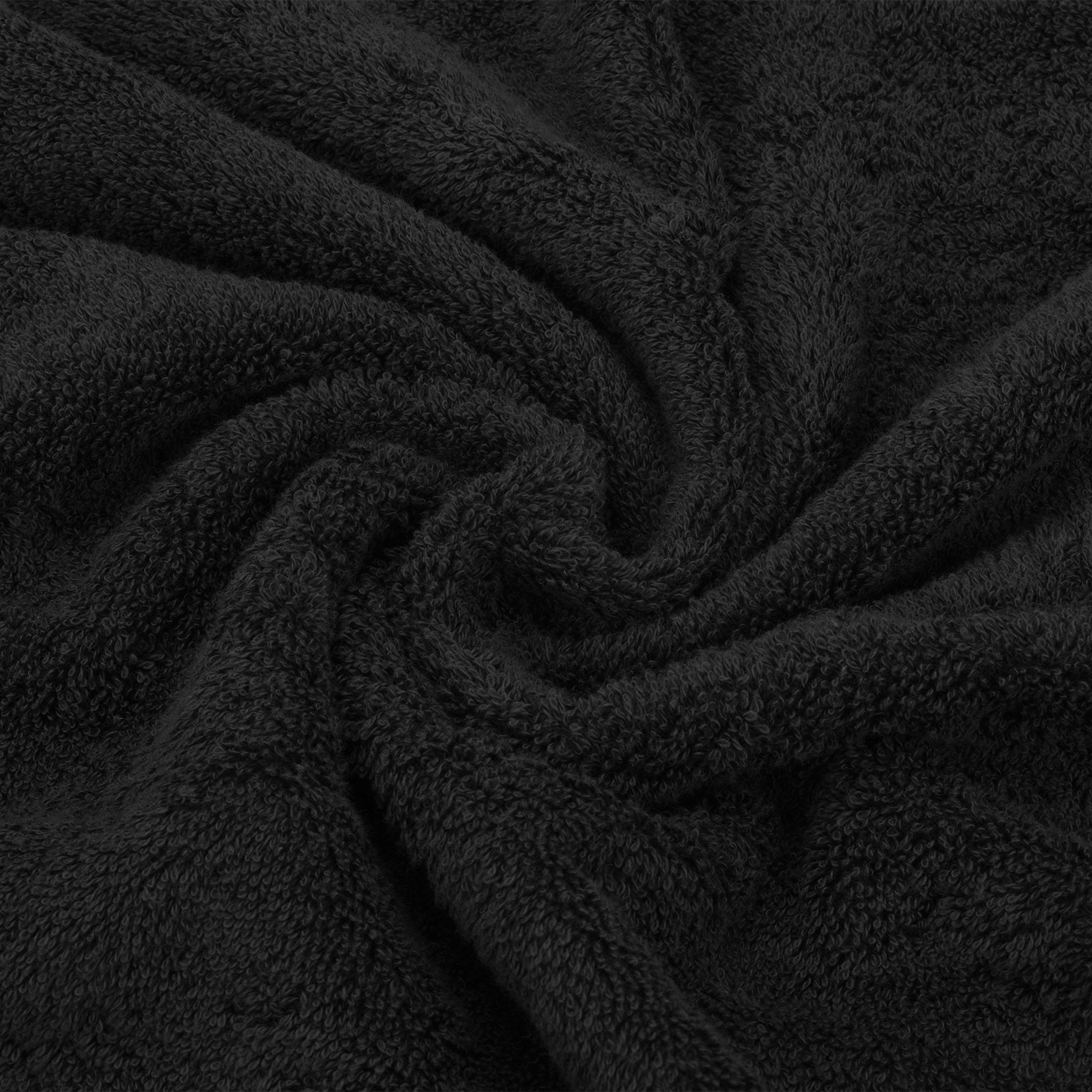 American Soft Linen 100% Turkish Cotton 6 Piece Towel Set Wholesale black-7