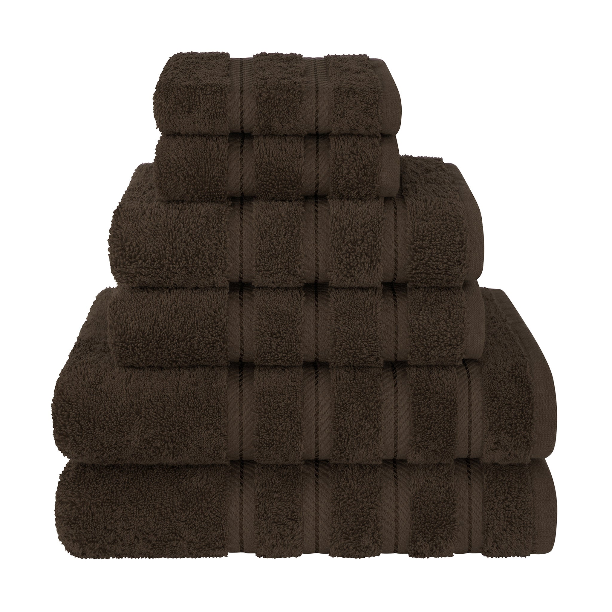 American Soft Linen 100% Turkish Cotton 6 Piece Towel Set Wholesale chocolate-brown-1