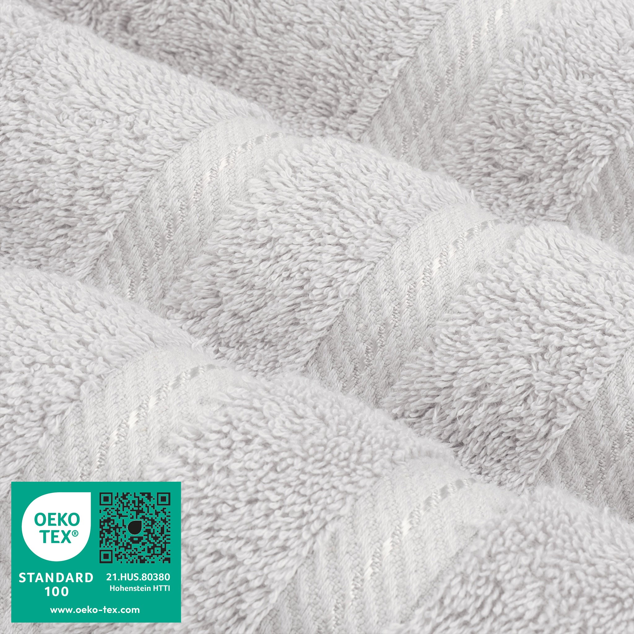 American Soft Linen 100% Turkish Cotton 6 Piece Towel Set Wholesale silver-gray-3