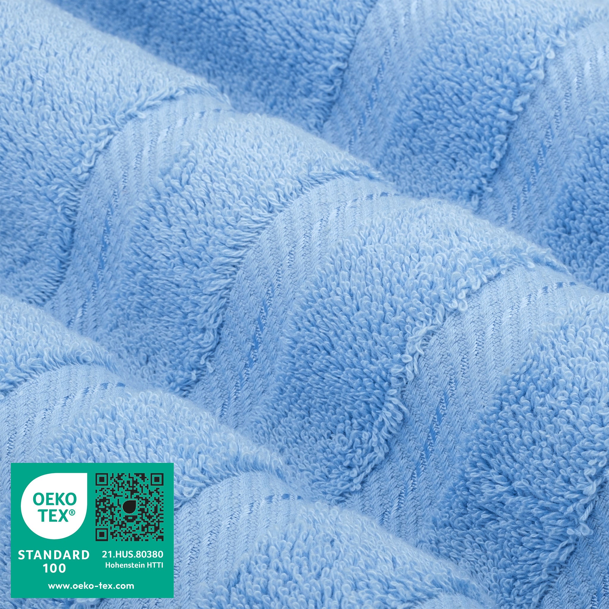 American Soft Linen 100% Turkish Cotton 6 Piece Towel Set Wholesale sky-blue-3