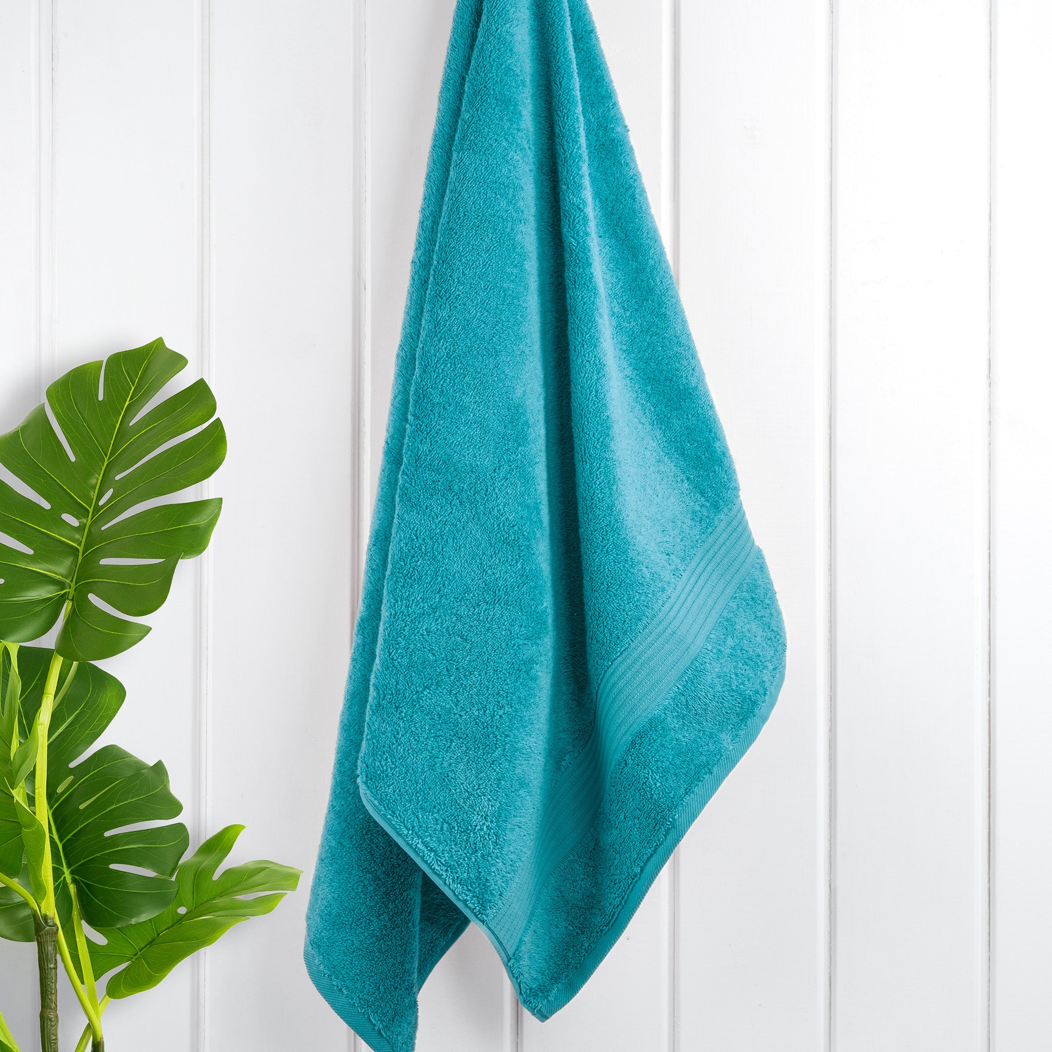 American Soft Linen Bekos 100% Cotton Turkish Towels, 4 Piece Bath Towel Set -aqua-blue-02