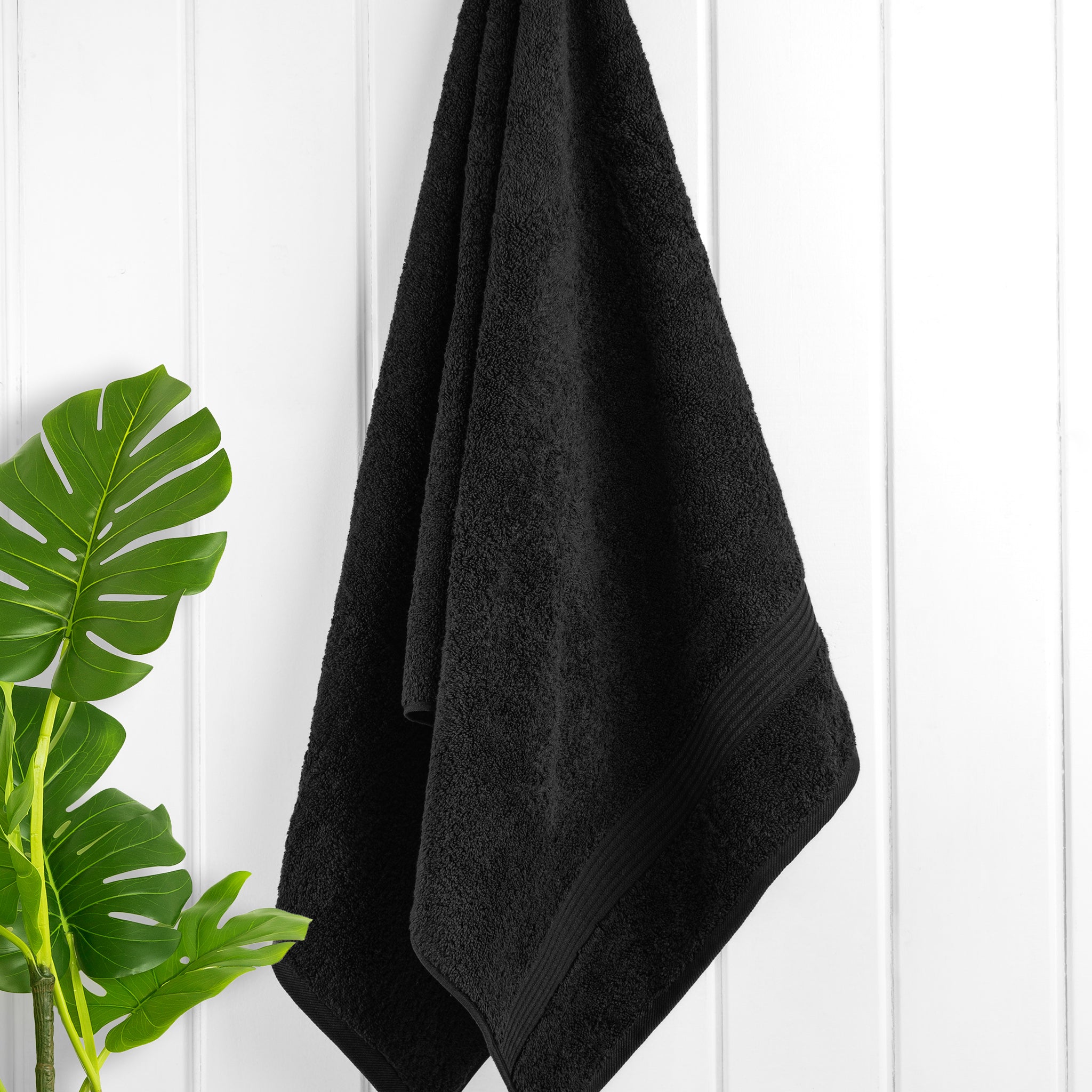 American Soft Linen Bekos 100% Cotton Turkish Towels, 4 Piece Bath Towel Set -black-02