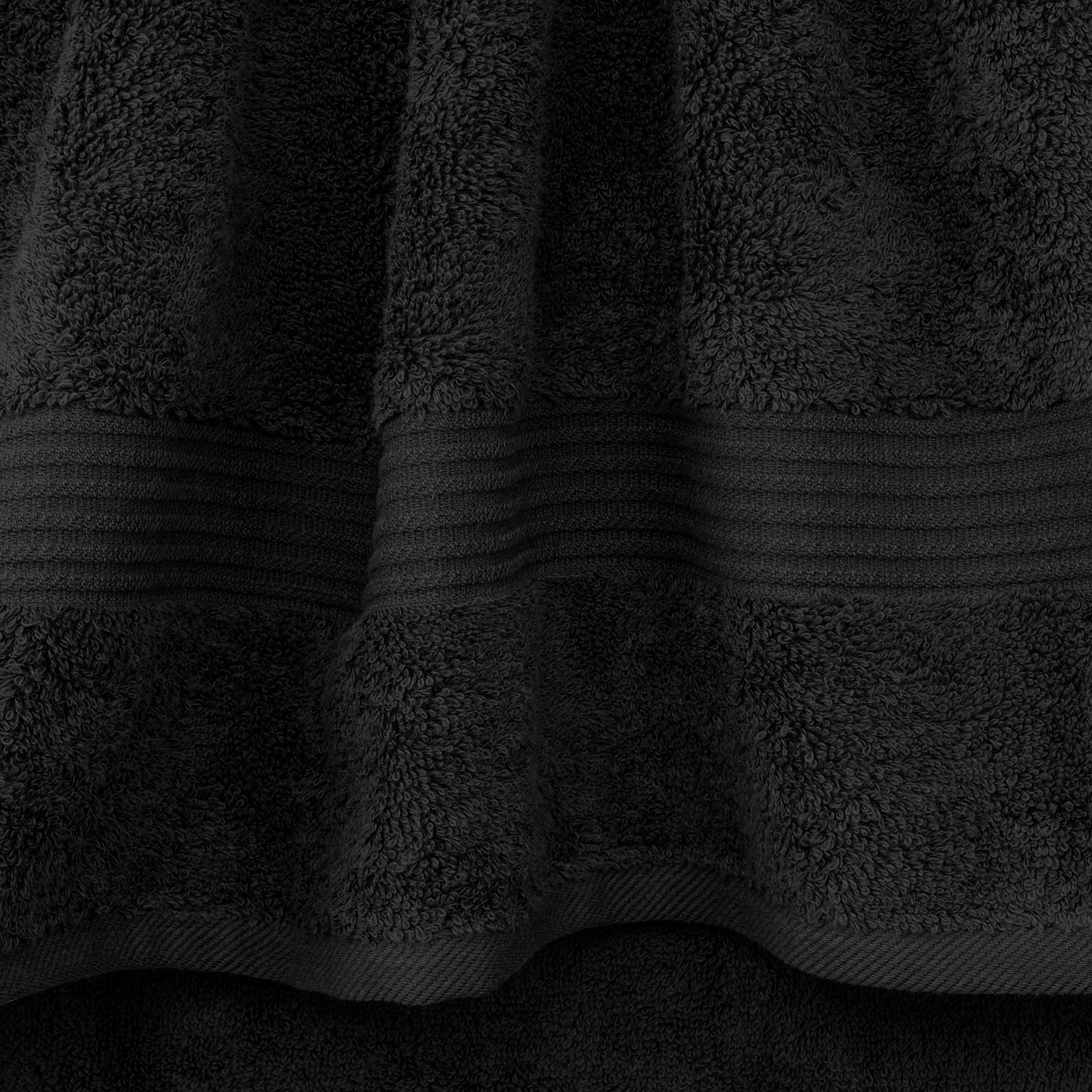 American Soft Linen Bekos 100% Cotton Turkish Towels, 4 Piece Bath Towel Set -black-03