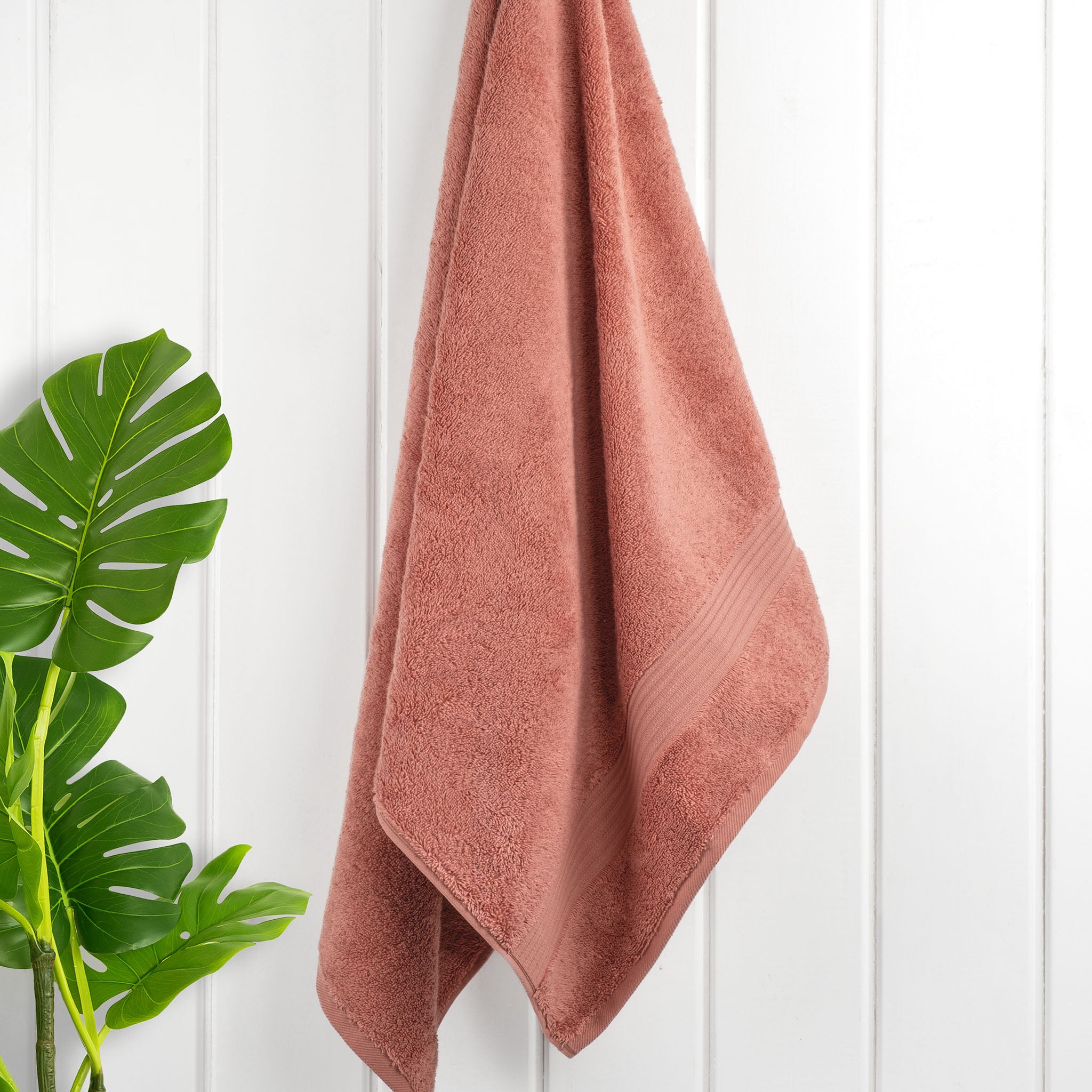 American Soft Linen Bekos 100% Cotton Turkish Towels, 4 Piece Bath Towel Set -coral-02