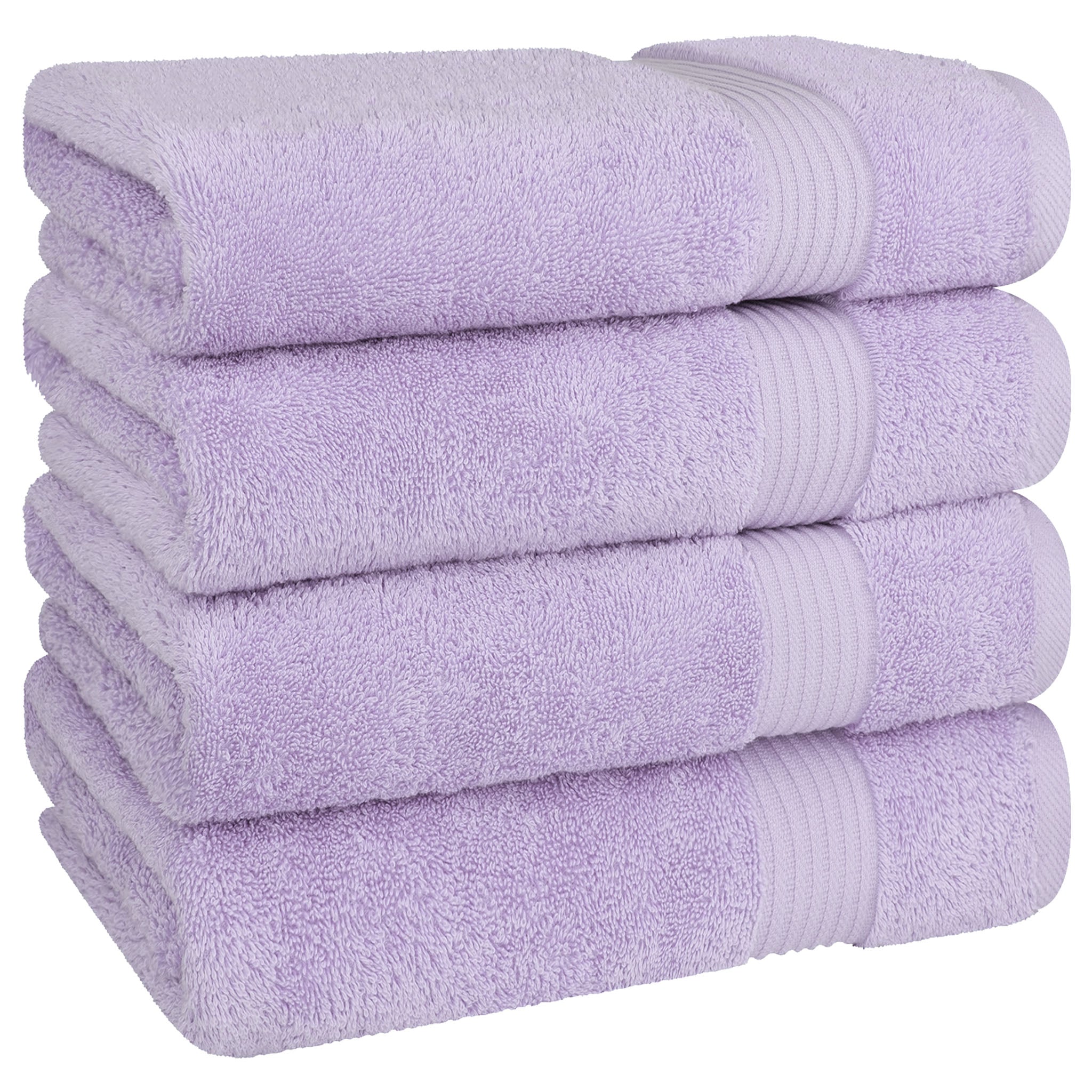 American Soft Linen Bekos 100% Cotton Turkish Towels, 4 Piece Bath Towel Set -lilac-05