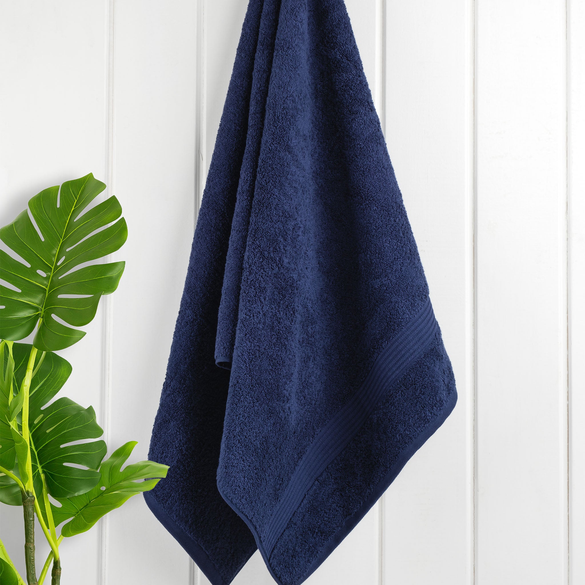 American Soft Linen Bekos 100% Cotton Turkish Towels, 4 Piece Bath Towel Set -navy-blue-02