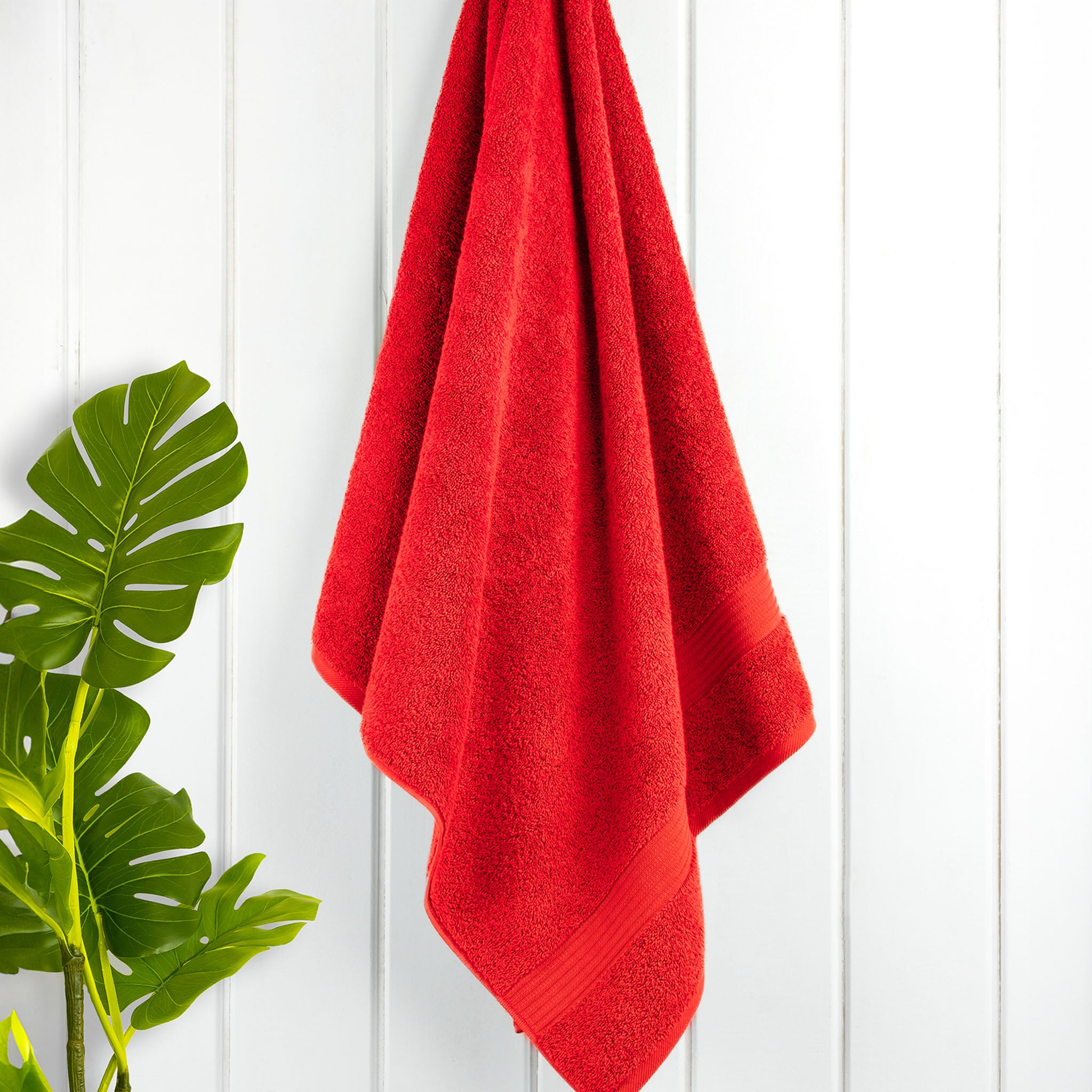 American Soft Linen Bekos 100% Cotton Turkish Towels, 4 Piece Bath Towel Set -red-02