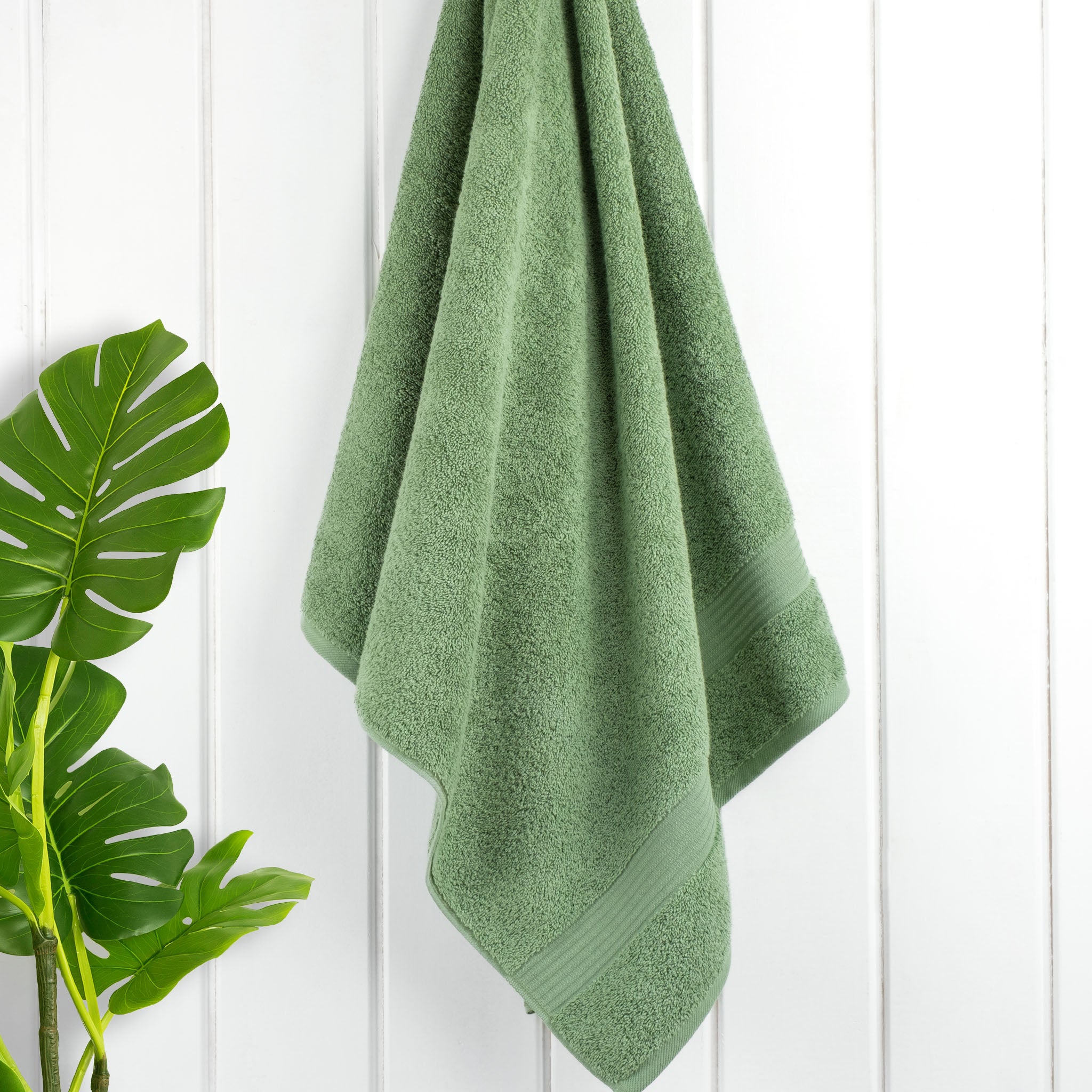 American Soft Linen Bekos 100% Cotton Turkish Towels, 4 Piece Bath Towel Set -sage-green-02