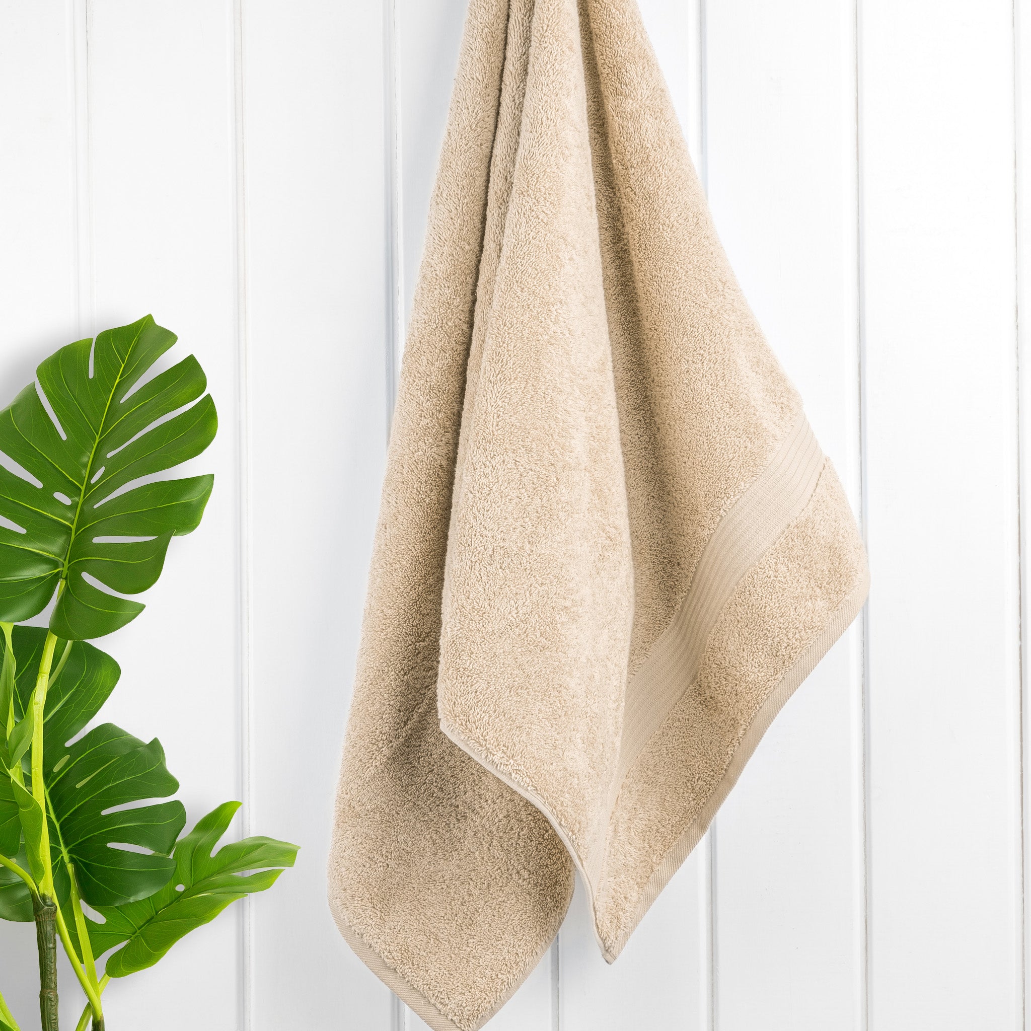 American Soft Linen Bekos 100% Cotton Turkish Towels, 4 Piece Bath Towel Set -sand-taupe-02