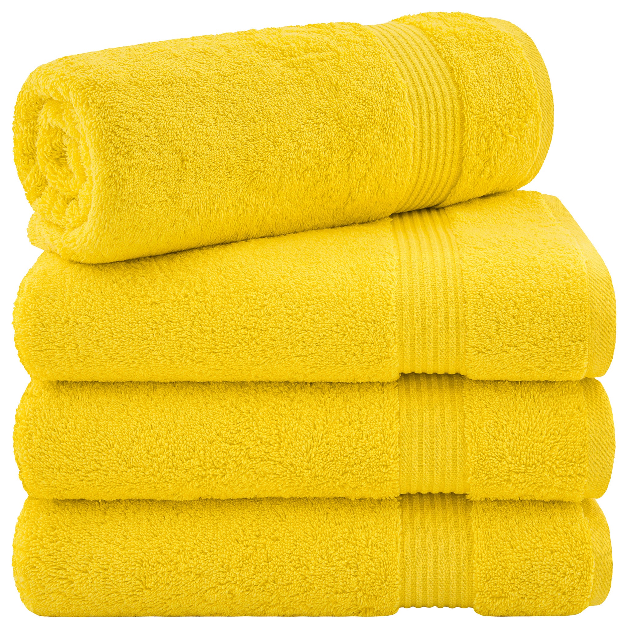American Soft Linen Bekos 100% Cotton Turkish Towels, 4 Piece Bath Towel Set -turquoise-yellow-01