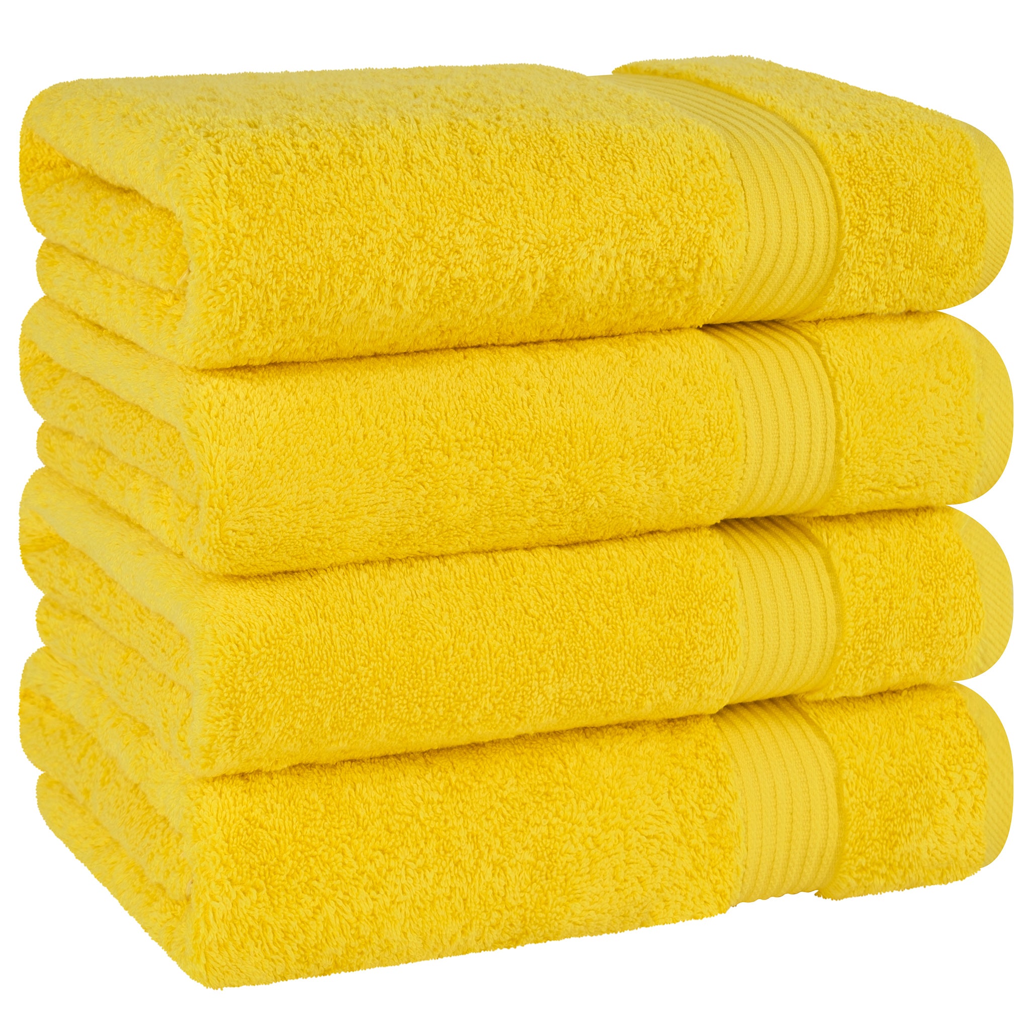 American Soft Linen Bekos 100% Cotton Turkish Towels, 4 Piece Bath Towel Set -turquoise-yellow-05