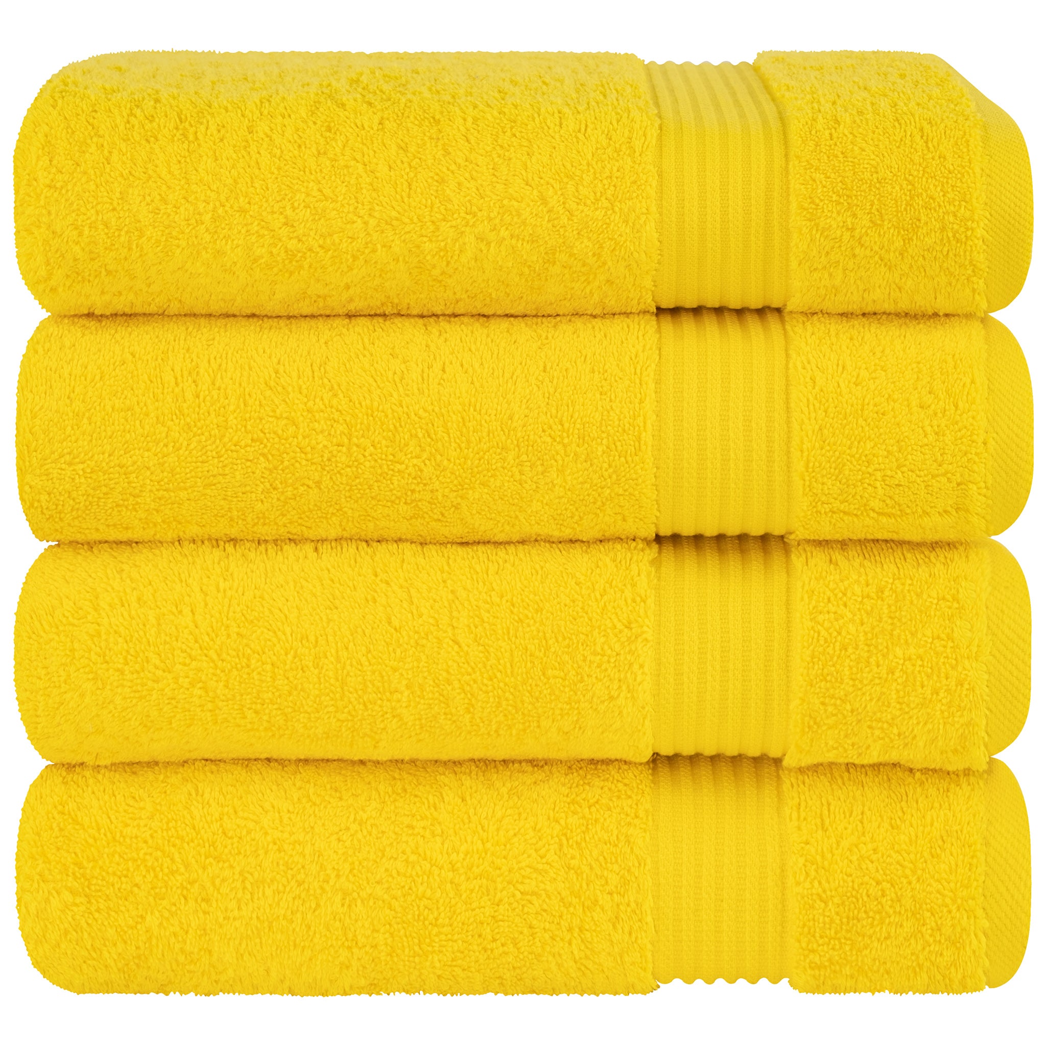 American Soft Linen Bekos 100% Cotton Turkish Towels, 4 Piece Bath Towel Set -turquoise-yellow-06