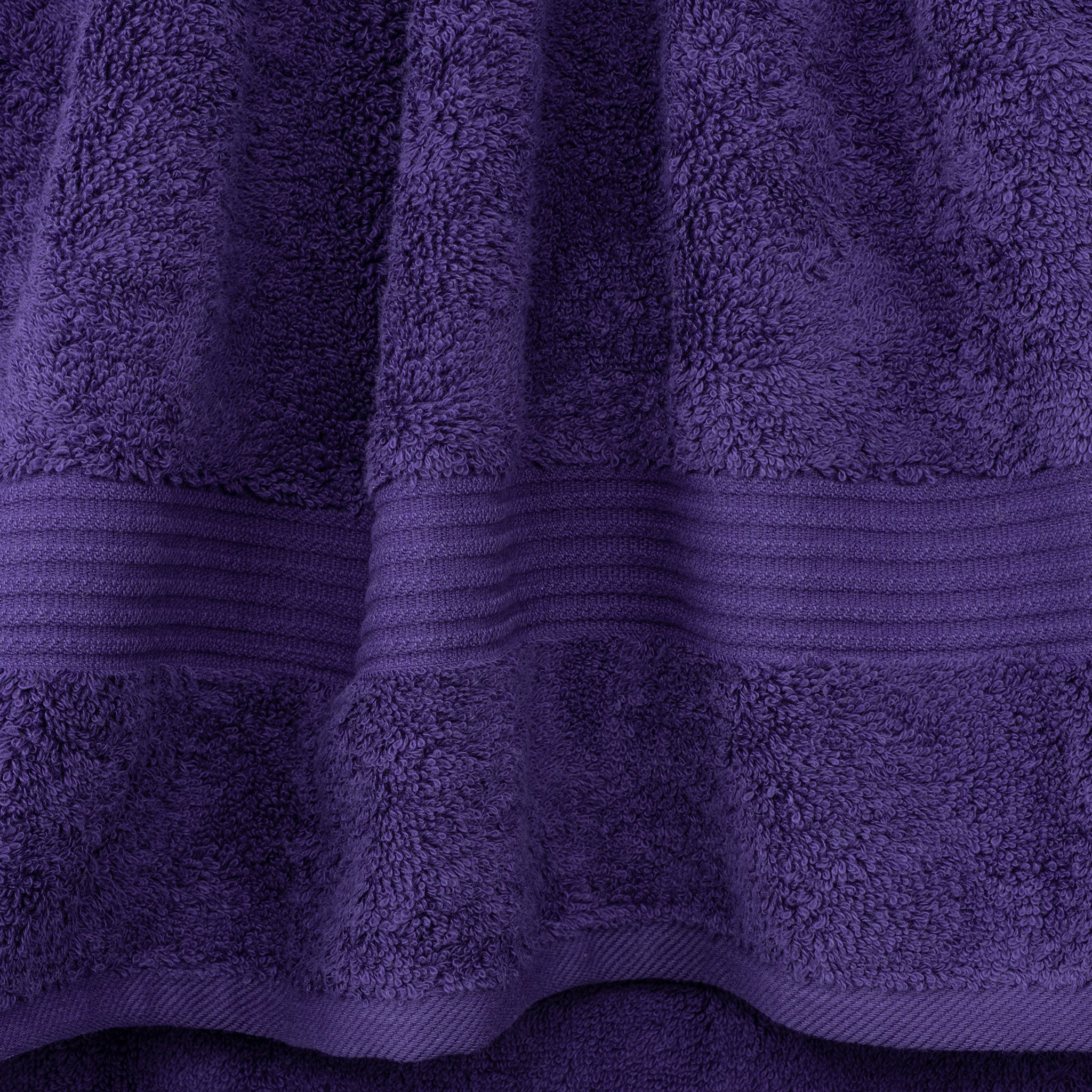 American Soft Linen Bekos 100% Cotton Turkish Towels, 4 Piece Hand Towel Set -purple-03
