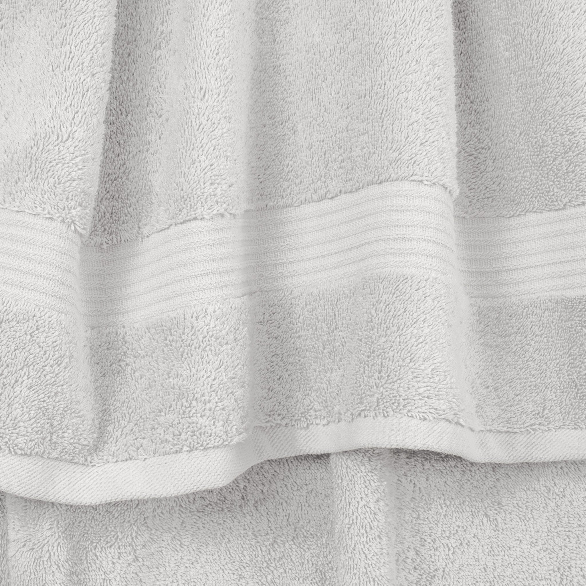 American Soft Linen Bekos 100% Cotton Turkish Towels, 4 Piece Hand Towel Set -silver-gray-03