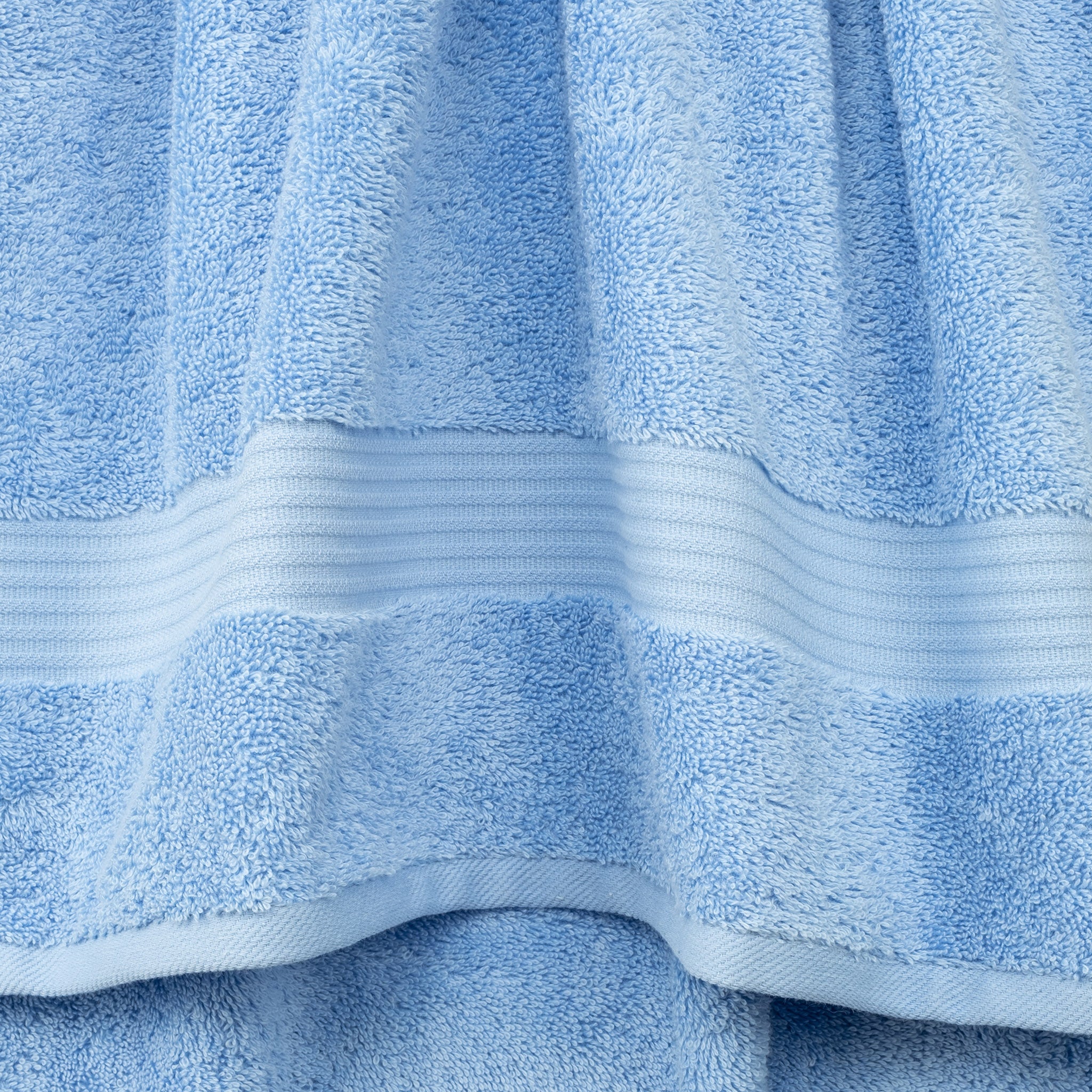 American Soft Linen Bekos 100% Cotton Turkish Towels, 4 Piece Hand Towel Set -sky-blue-03