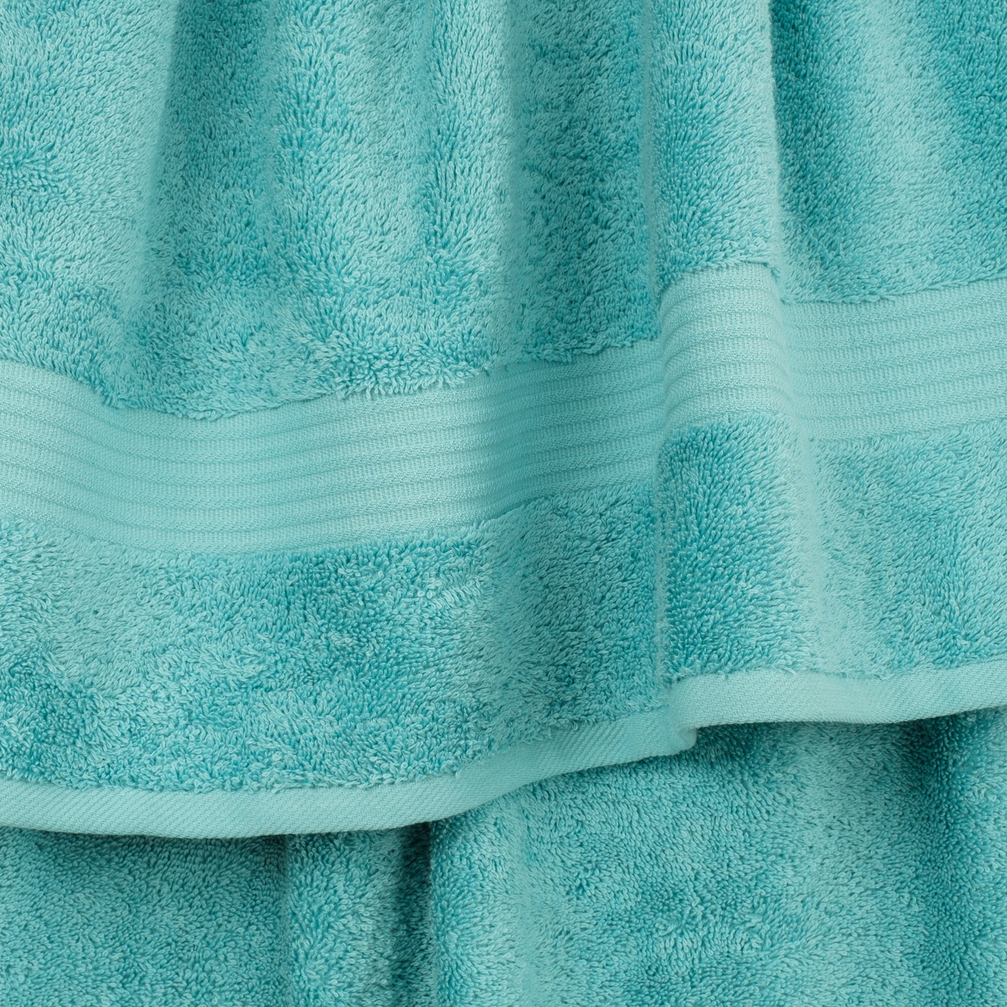 American Soft Linen Bekos 100% Cotton Turkish Towels, 4 Piece Hand Towel Set -turquoise-blue-03