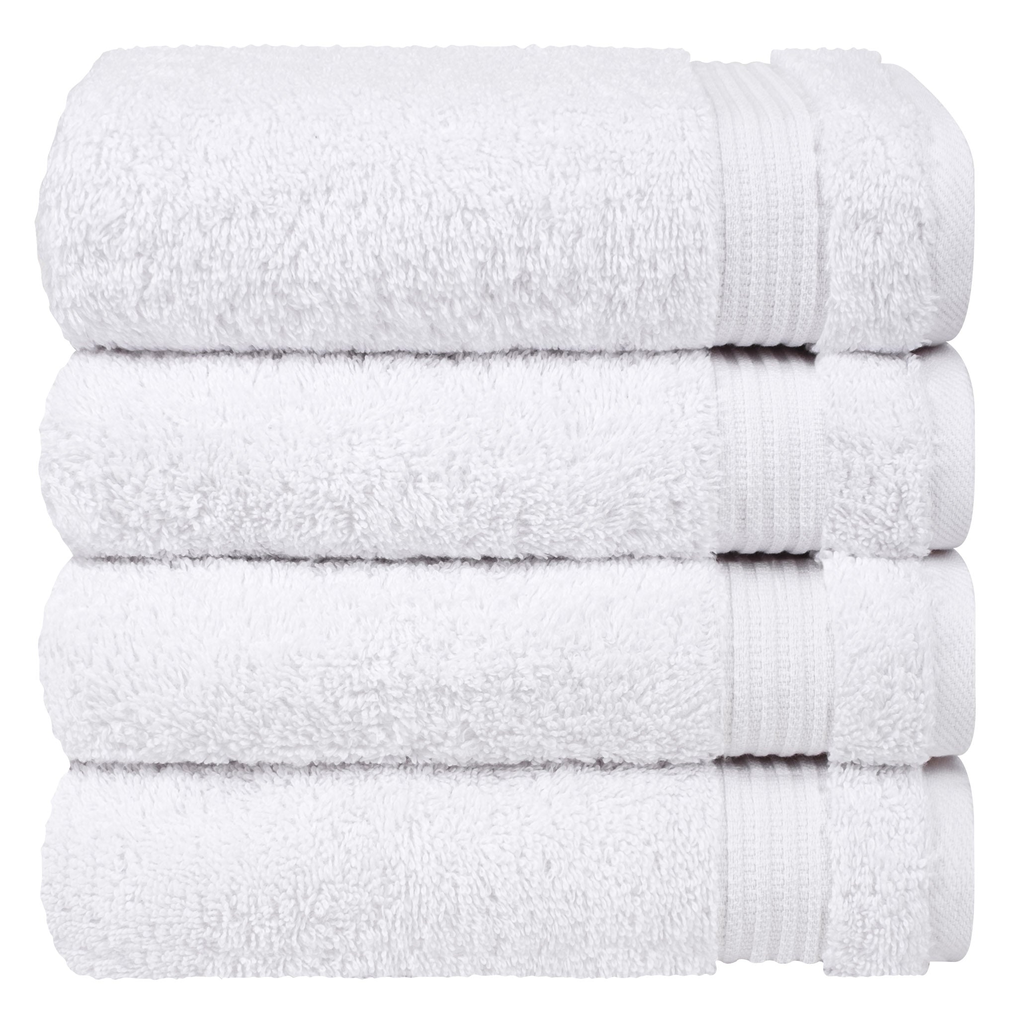 American Soft Linen Bekos 100% Cotton Turkish Towels, 4 Piece Hand Towel Set -white-05