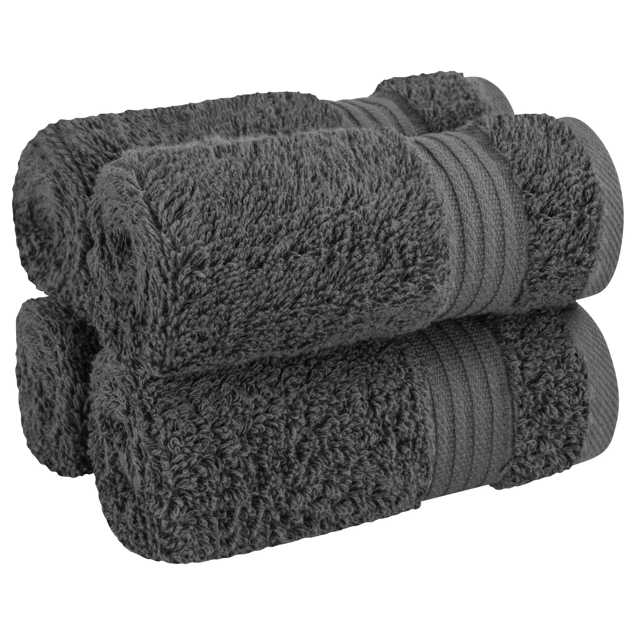 American Soft Linen Bekos 100% Cotton Turkish Towels, 4 Piece Washcloth Towel Set -gray-01