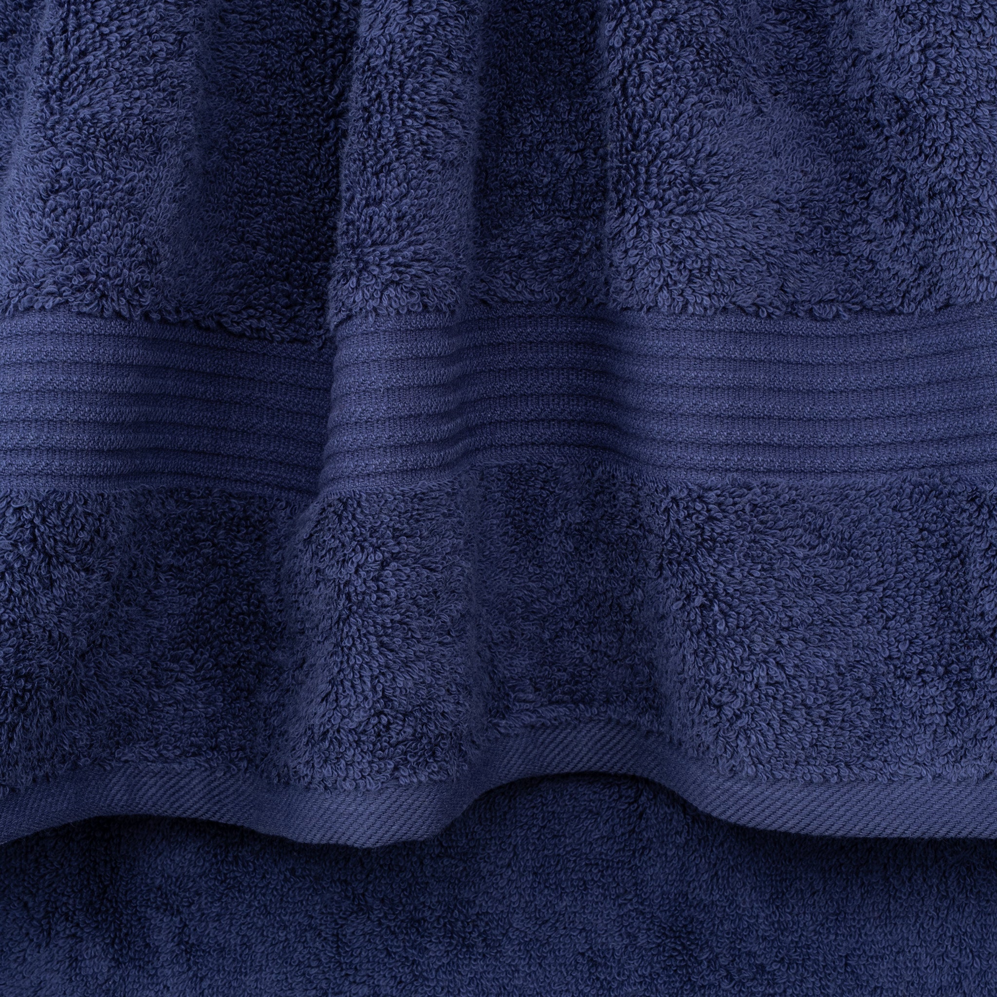 American Soft Linen Bekos 100% Cotton Turkish Towels, 4 Piece Washcloth Towel Set -navy-blue-04