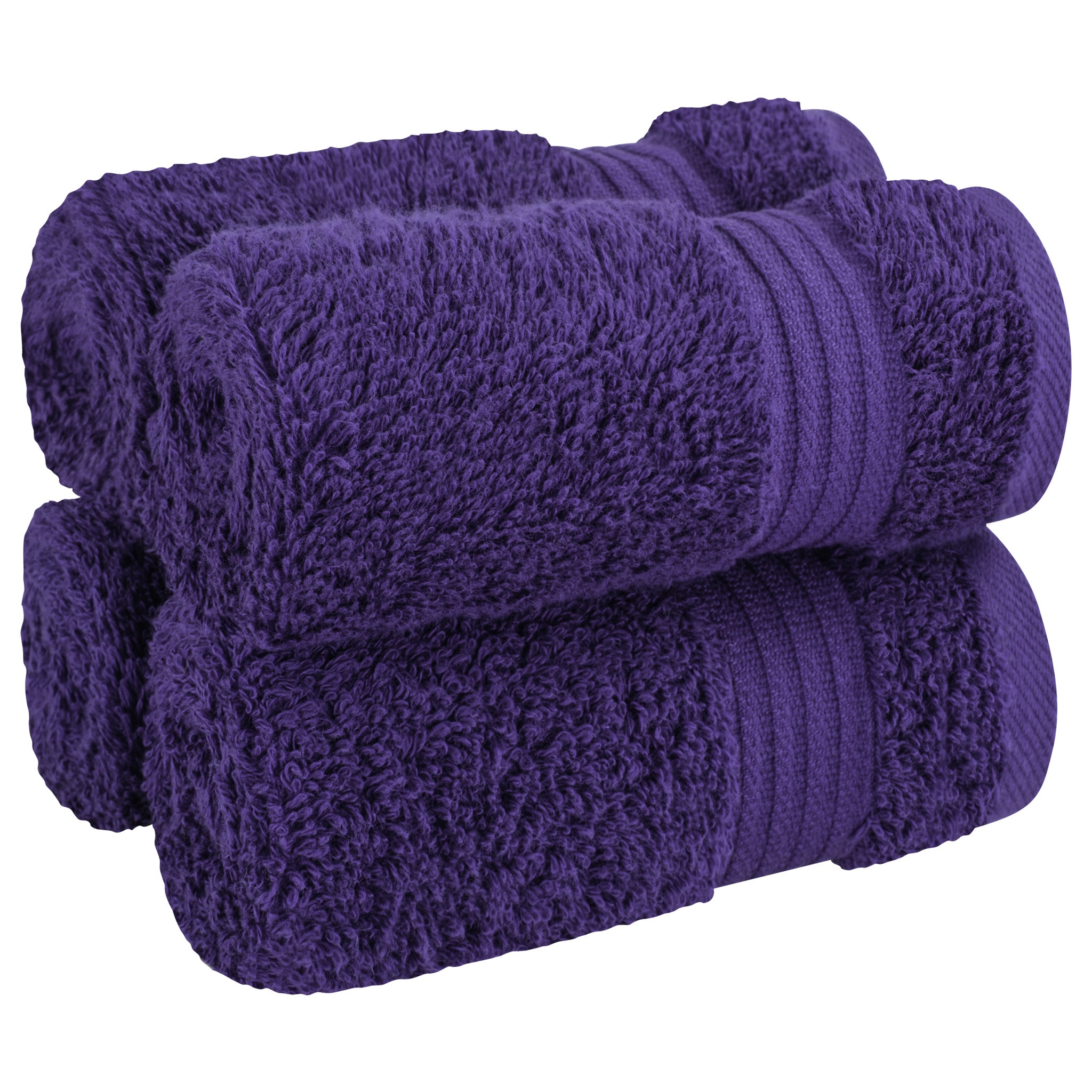 American Soft Linen Bekos 100% Cotton Turkish Towels, 4 Piece Washcloth Towel Set -purple-01