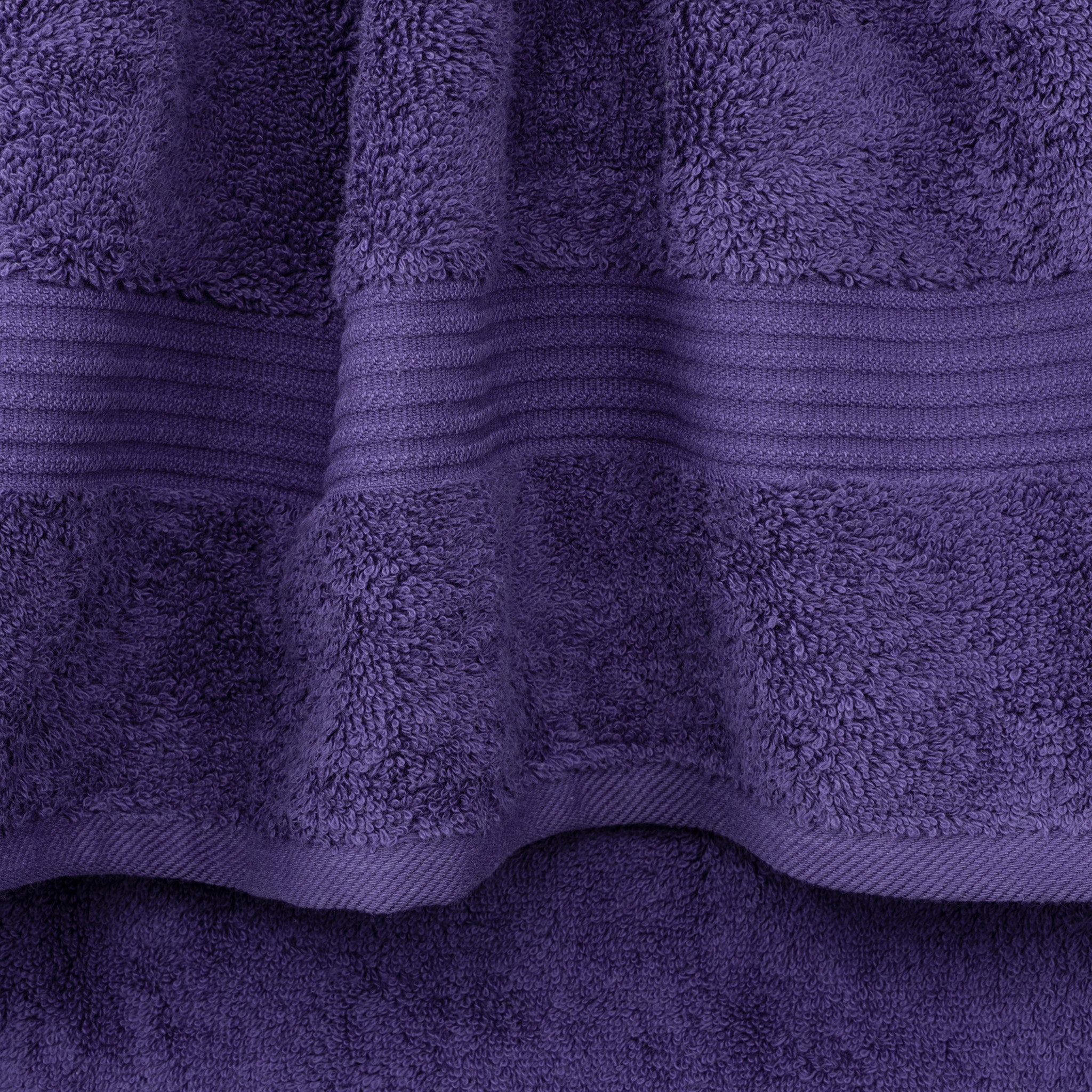 American Soft Linen Bekos 100% Cotton Turkish Towels, 4 Piece Washcloth Towel Set -purple-04