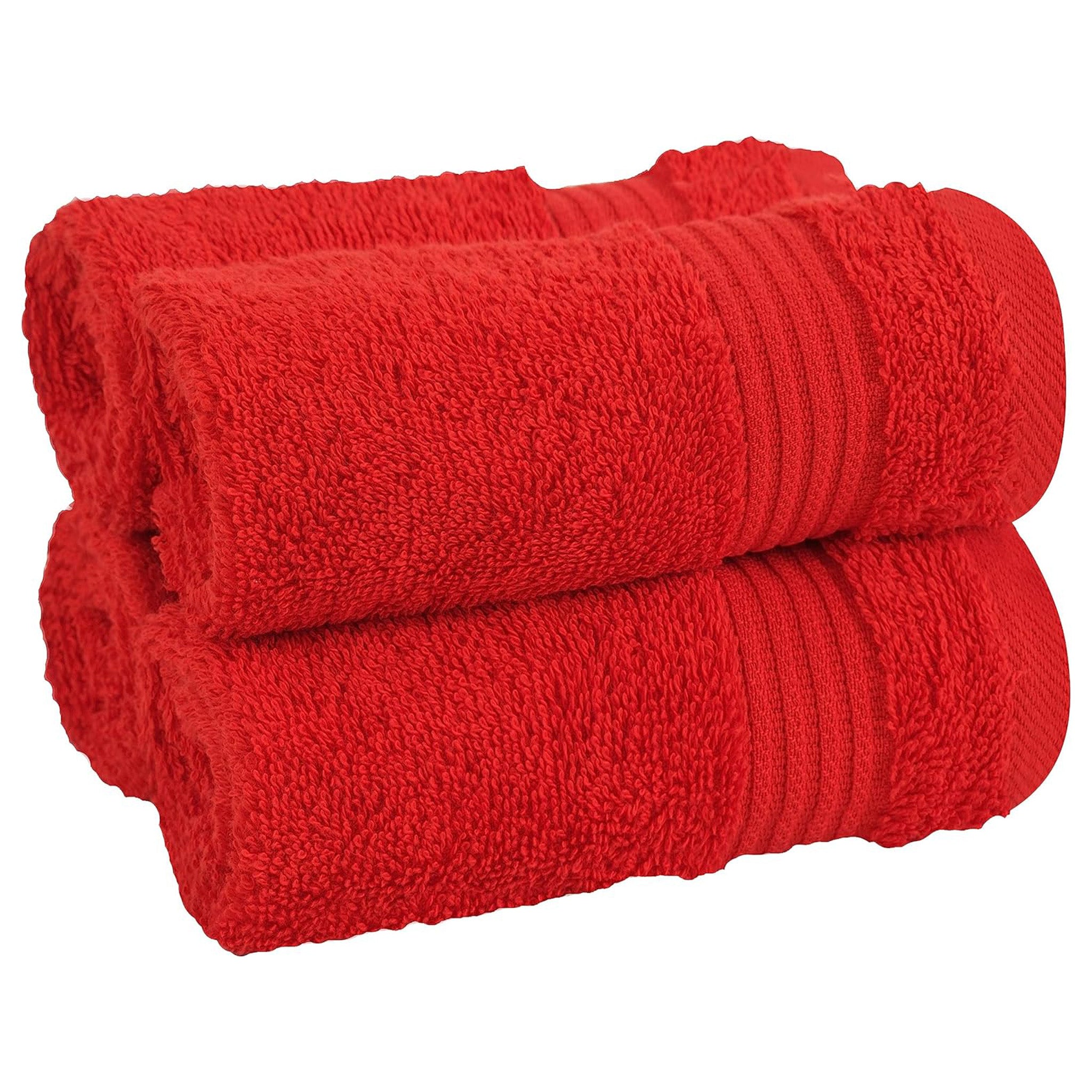 American Soft Linen Bekos 100% Cotton Turkish Towels, 4 Piece Washcloth Towel Set -red-01
