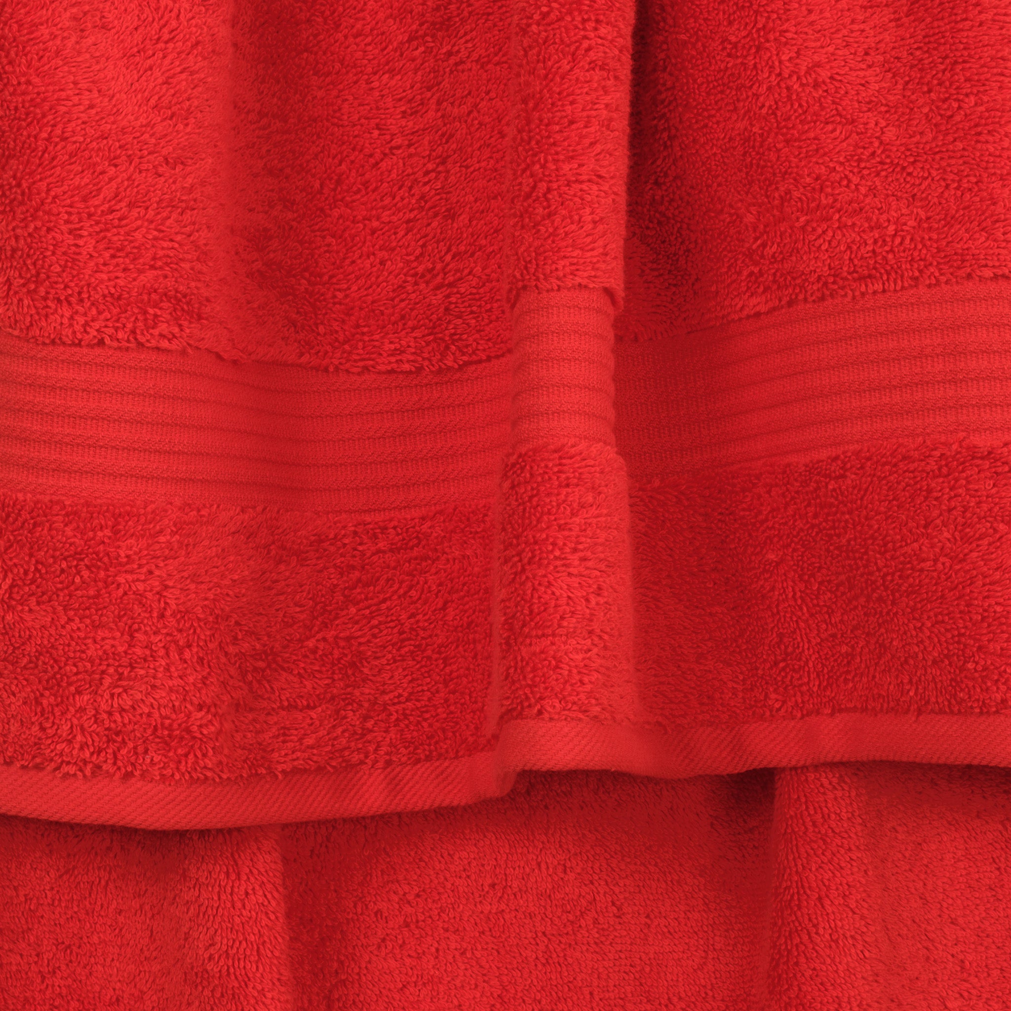 American Soft Linen Bekos 100% Cotton Turkish Towels, 4 Piece Washcloth Towel Set -red-04
