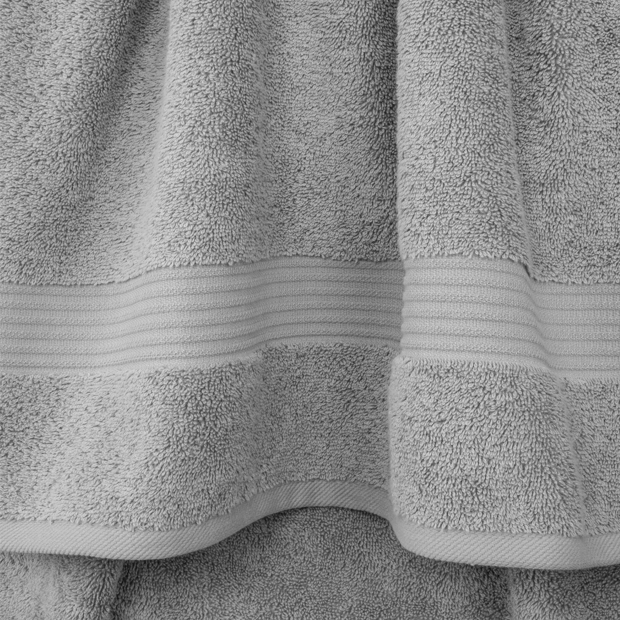 American Soft Linen Bekos 100% Cotton Turkish Towels, 4 Piece Washcloth Towel Set -rockridge-gray-04