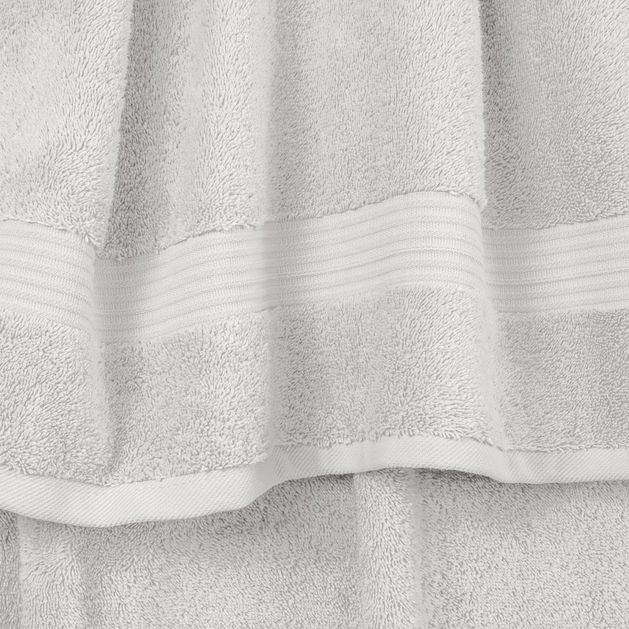 American Soft Linen Bekos 100% Cotton Turkish Towels, 4 Piece Washcloth Towel Set -silver-gray-4
