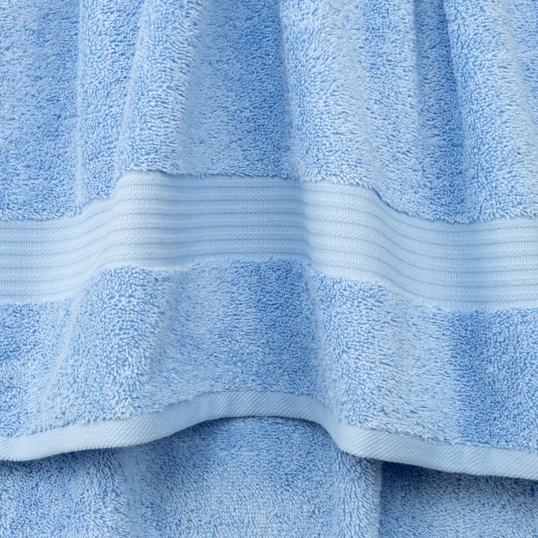 American Soft Linen Bekos 100% Cotton Turkish Towels, 4 Piece Washcloth Towel Set -sky-blue-04