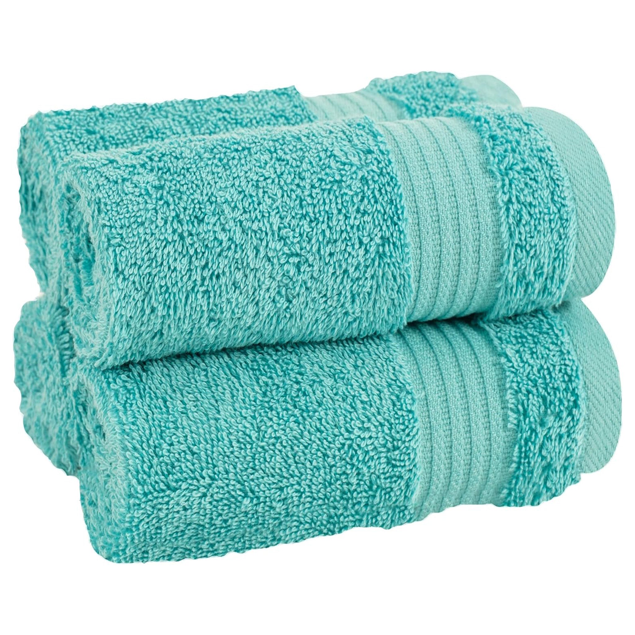 American Soft Linen Bekos 100% Cotton Turkish Towels, 4 Piece Washcloth Towel Set -turquoise-blue-01