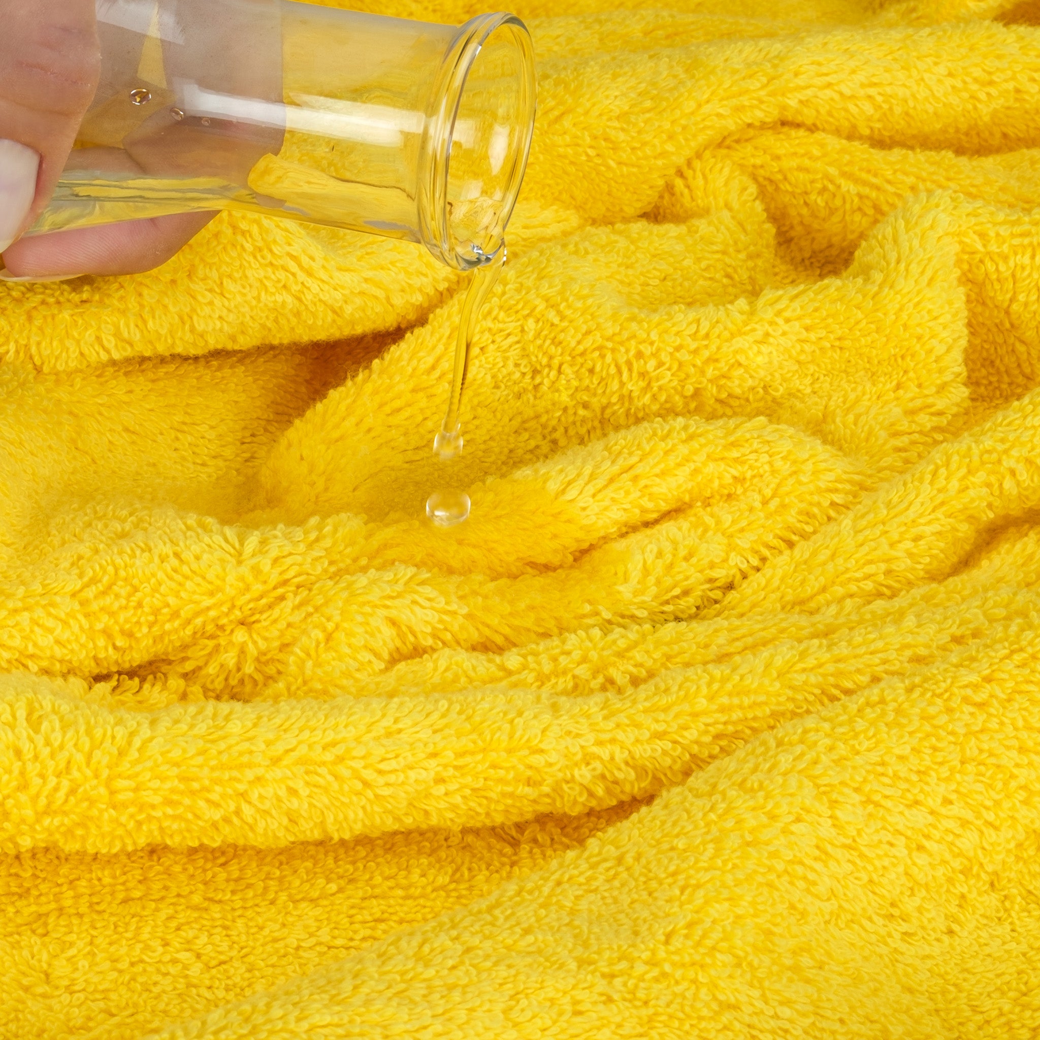 American Soft Linen Bekos 100% Cotton Turkish Towels, 4 Piece Washcloth Towel Set -yellow-06