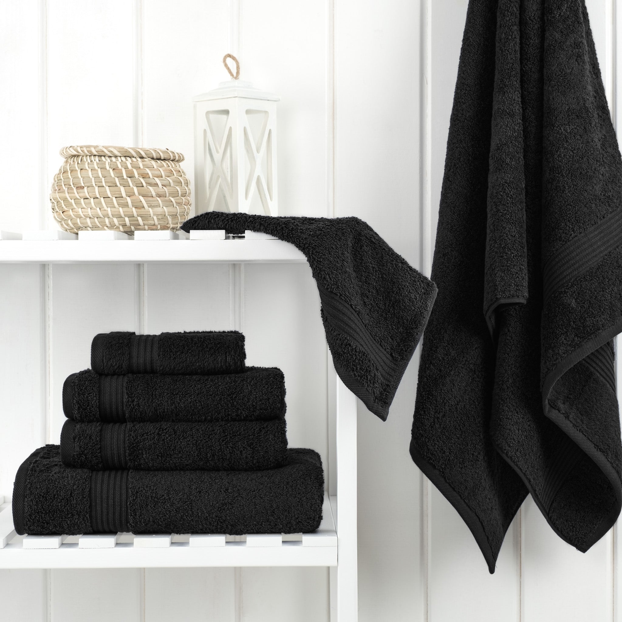 American Soft Linen Bekos 100% Cotton Turkish Towels 6 Piece Bath Towel Set -black-02