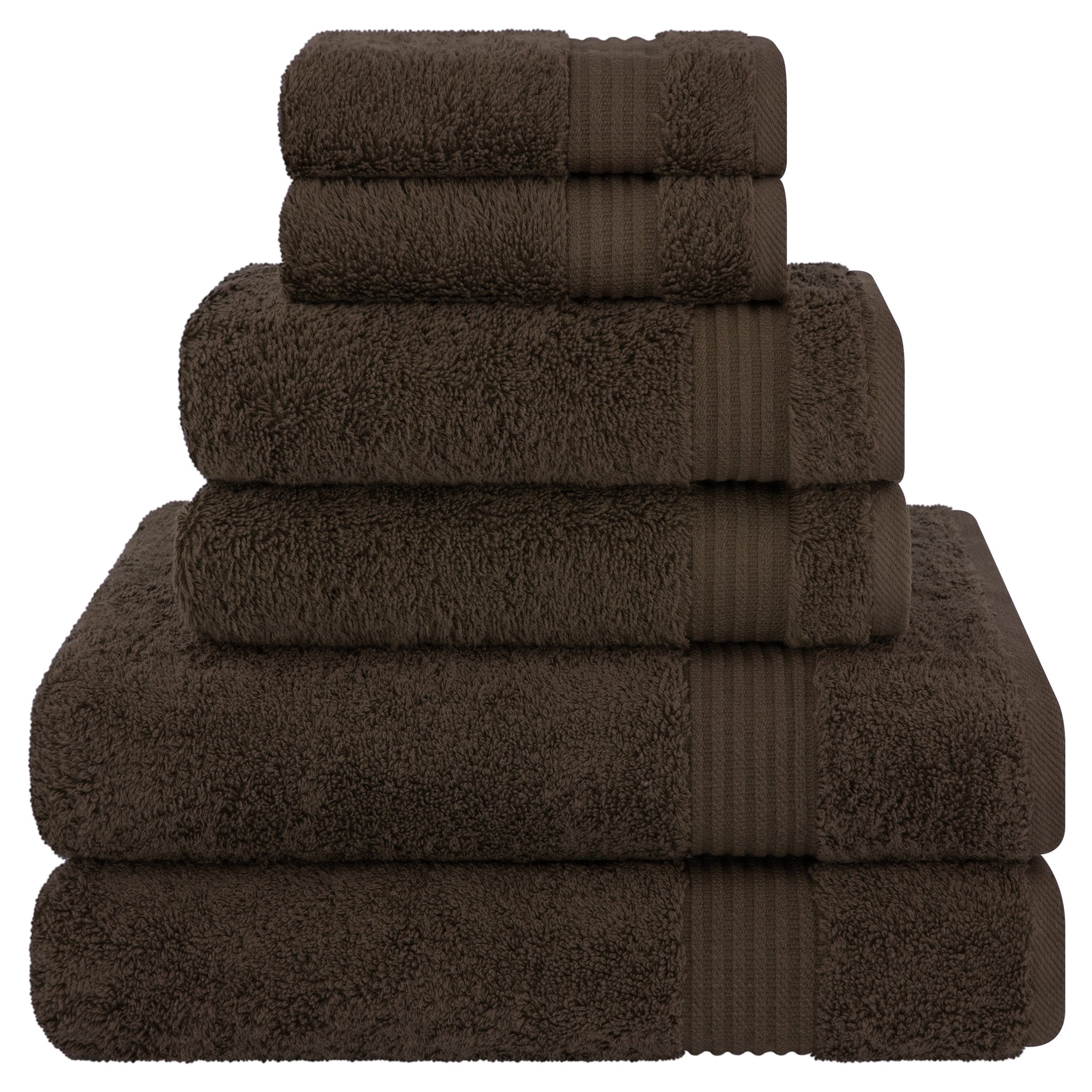 American Soft Linen Bekos 100% Cotton Turkish Towels 6 Piece Bath Towel Set -chocolate-brown-01