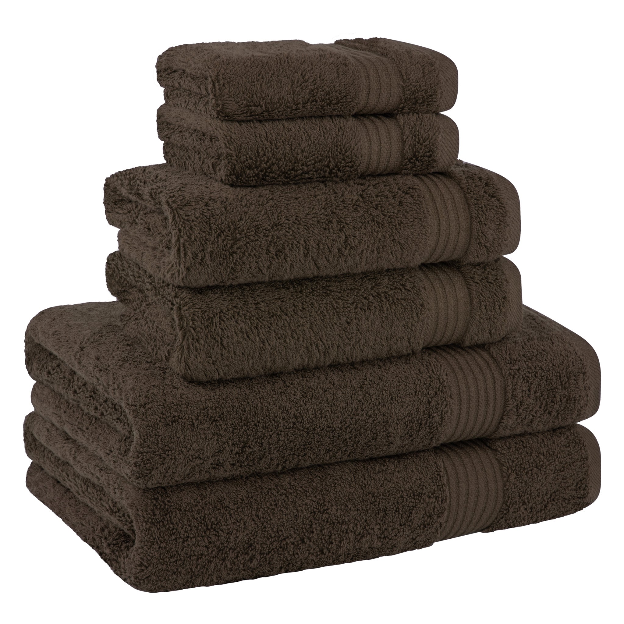 American Soft Linen Bekos 100% Cotton Turkish Towels 6 Piece Bath Towel Set -chocolate-brown-05